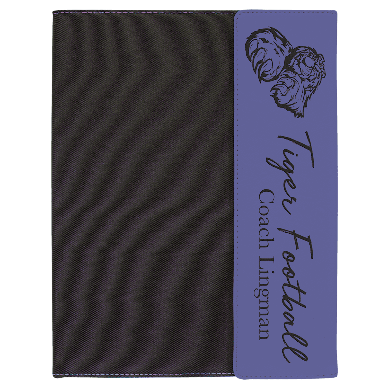Purple Lasered Leatherette Lasered Leatherette with Black Canvas Portfolio