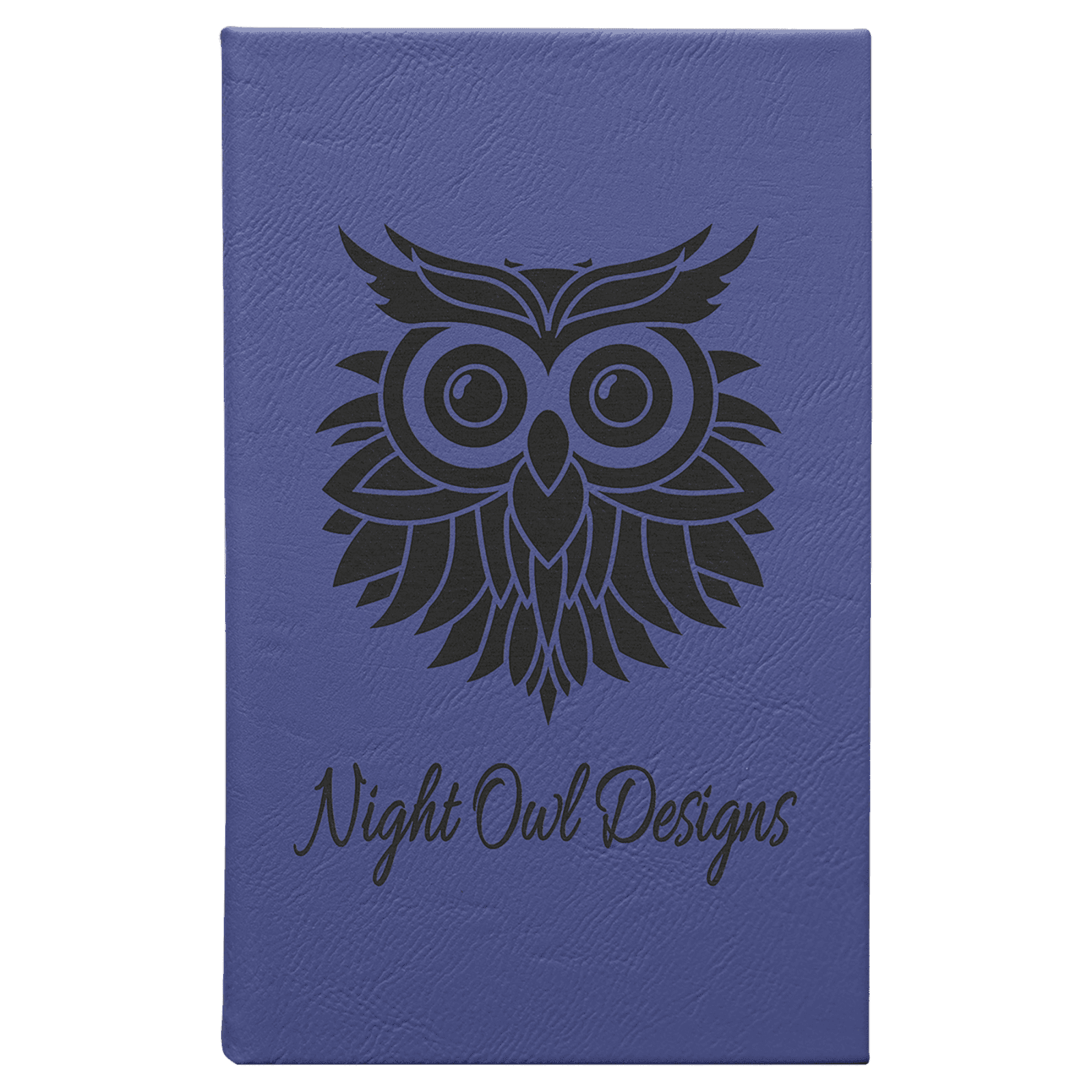Purple Leatherette Sketch Book with White Unlined Paper