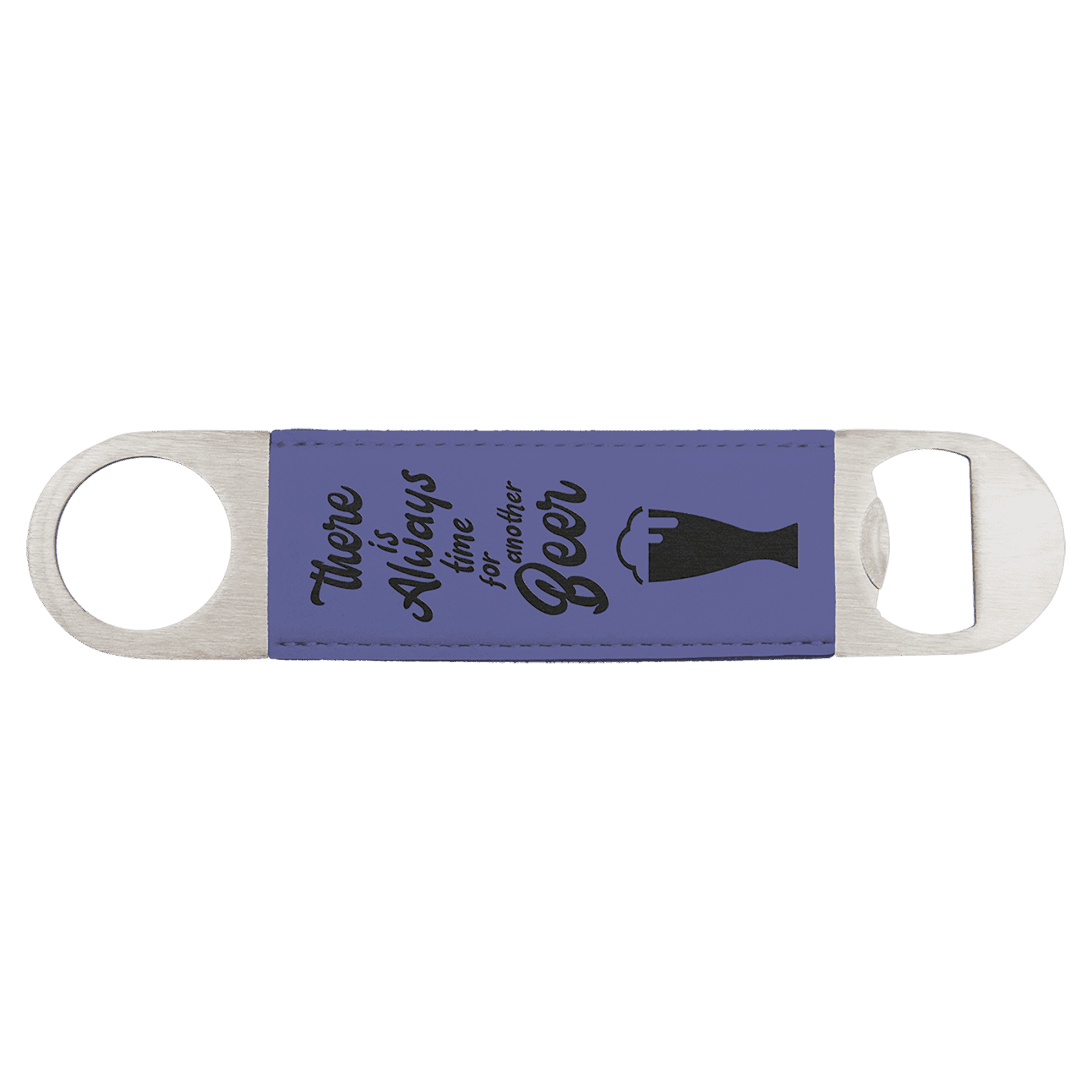 Purple Leatherette Bottle Opener