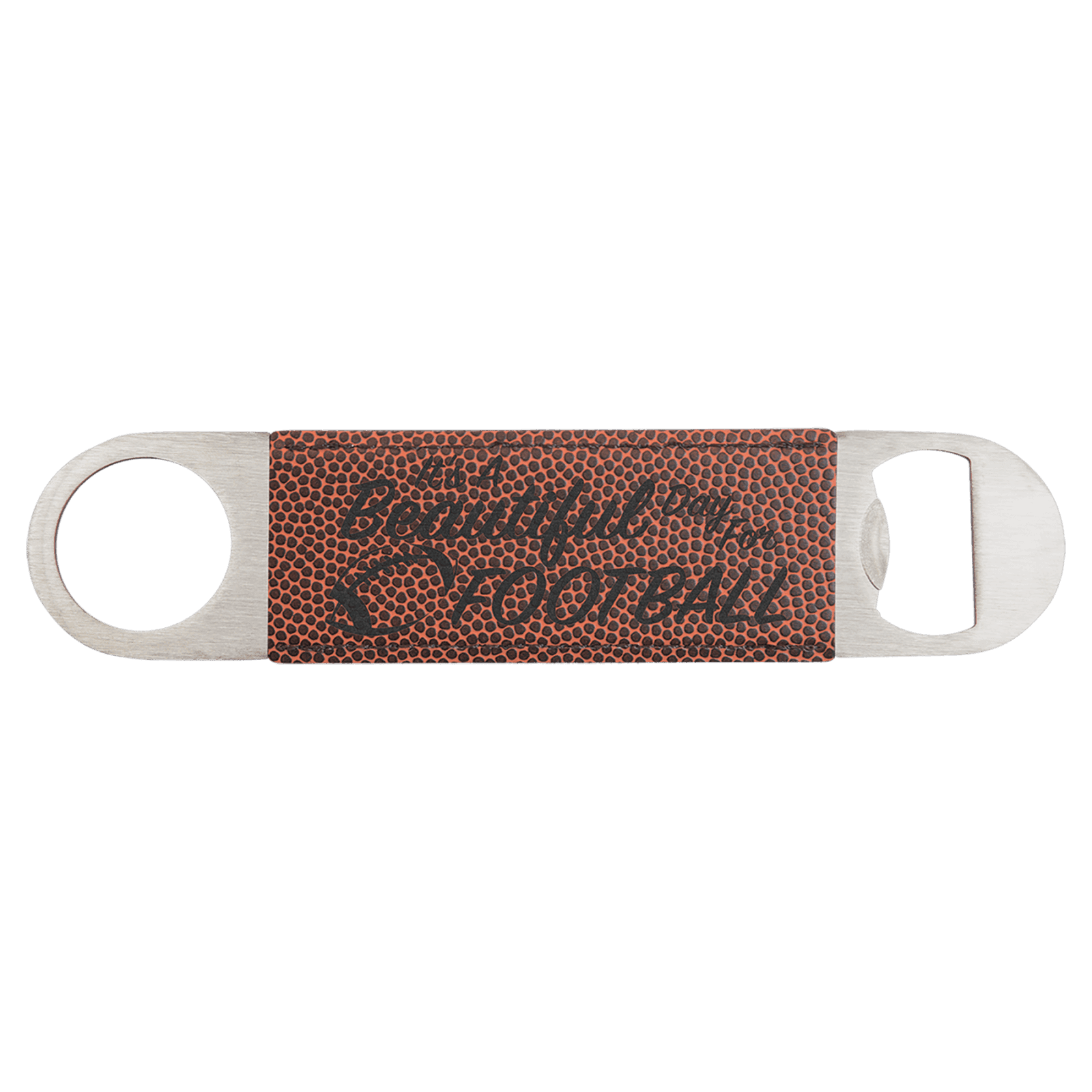 Football Leatherette Bottle Opener