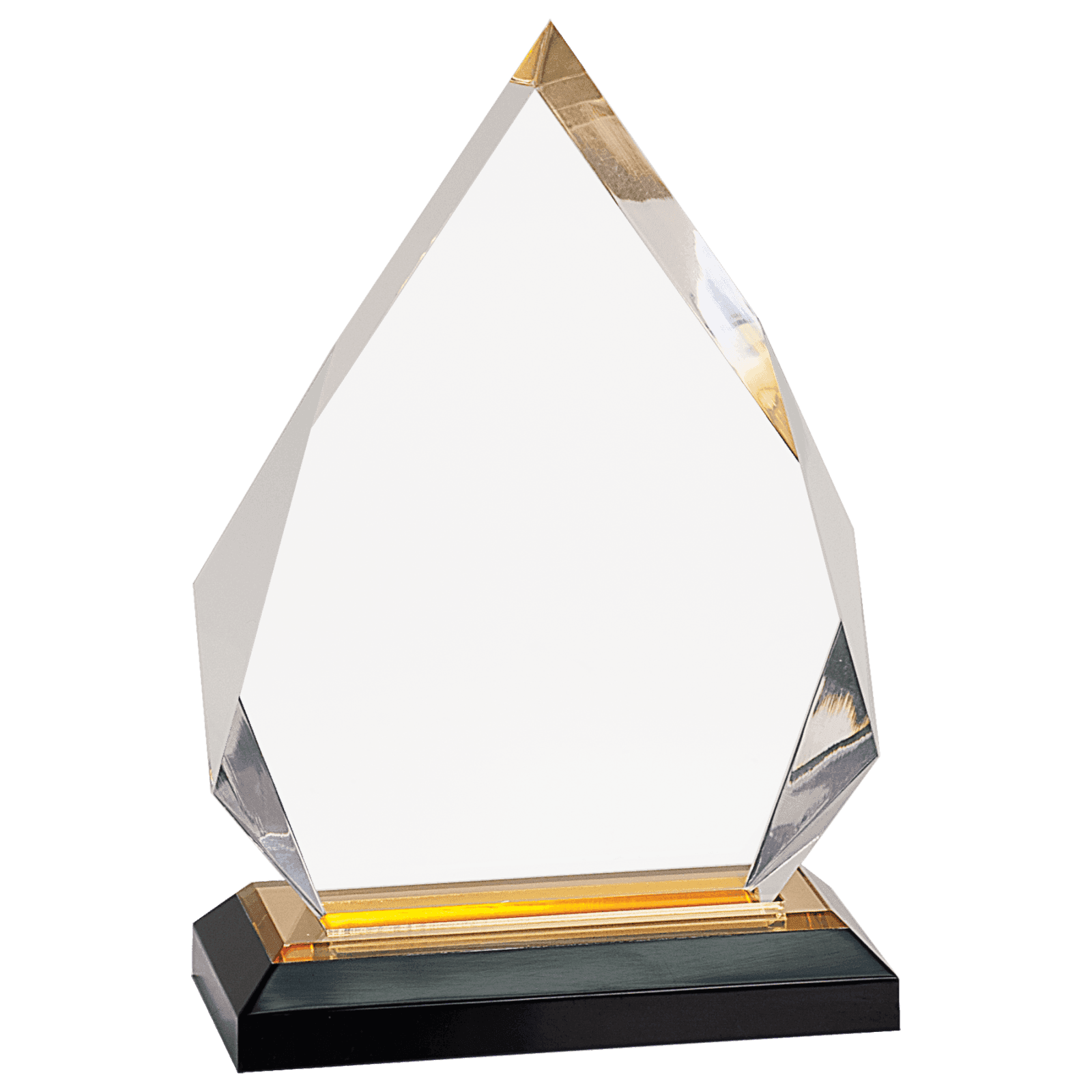 7 3/4" Gold Diamond Impress Acrylic with Base