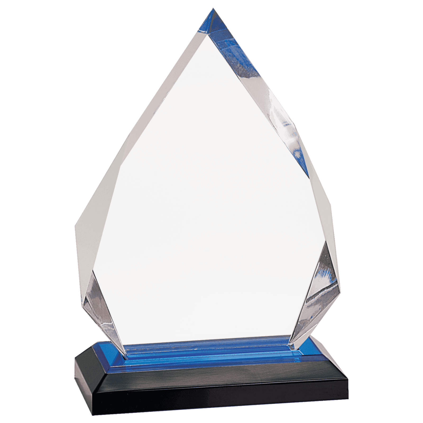 7 3/4" Blue Diamond Impress Acrylic with Base