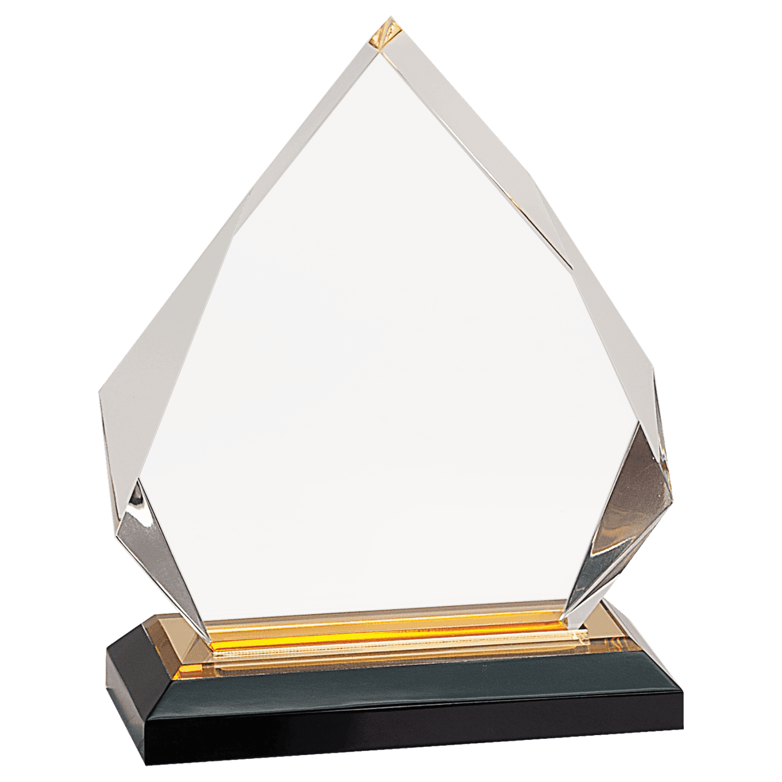 6 3/4" Gold Diamond Impress Acrylic with Base