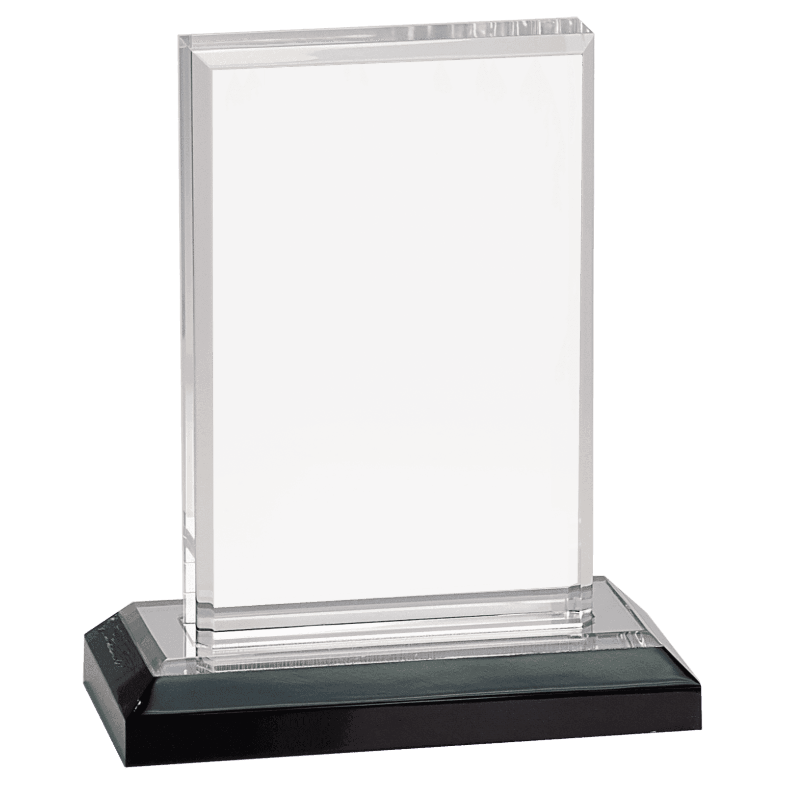 6" Silver Beveled Impress Acrylic with Base