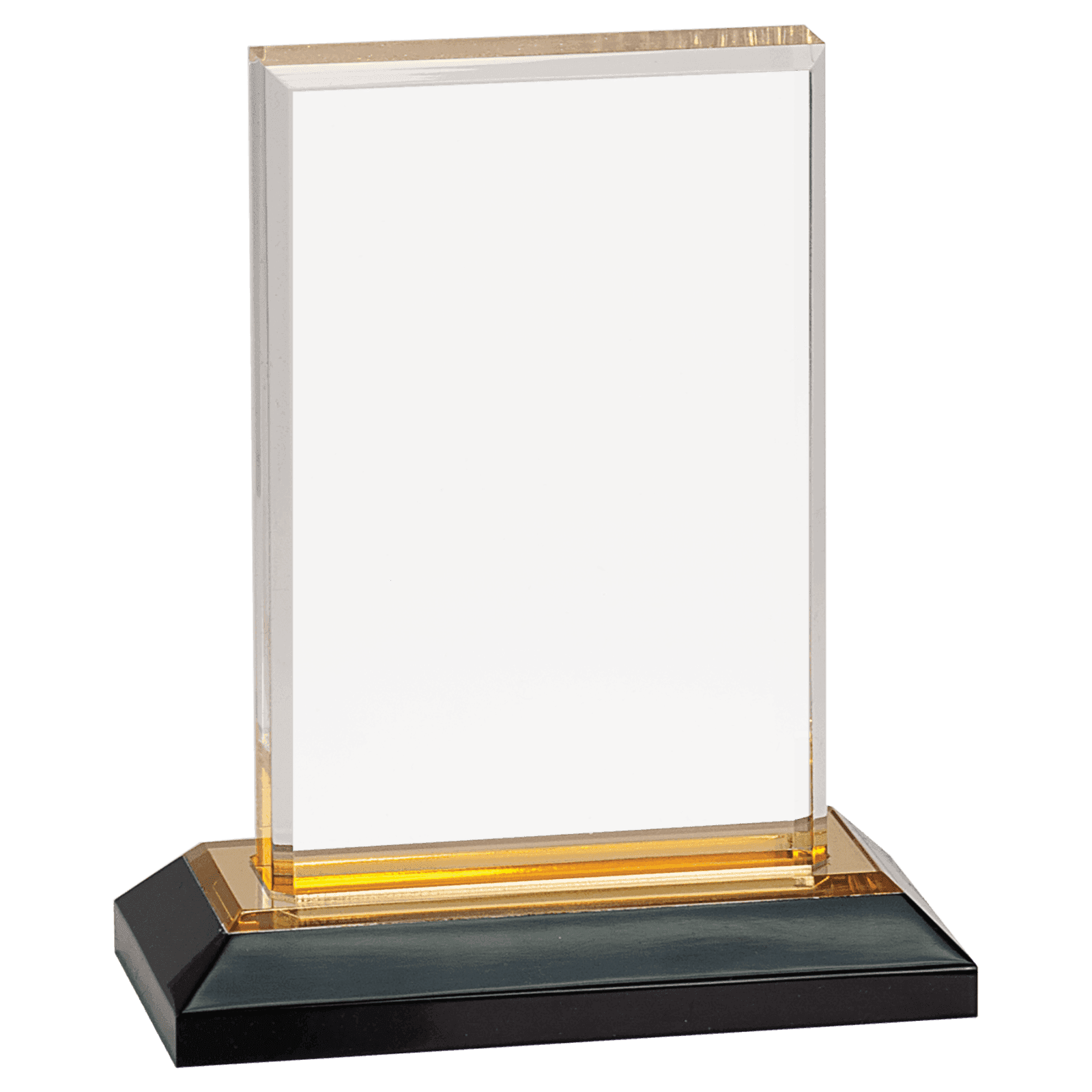 6" Gold Beveled Impress Acrylic with Base