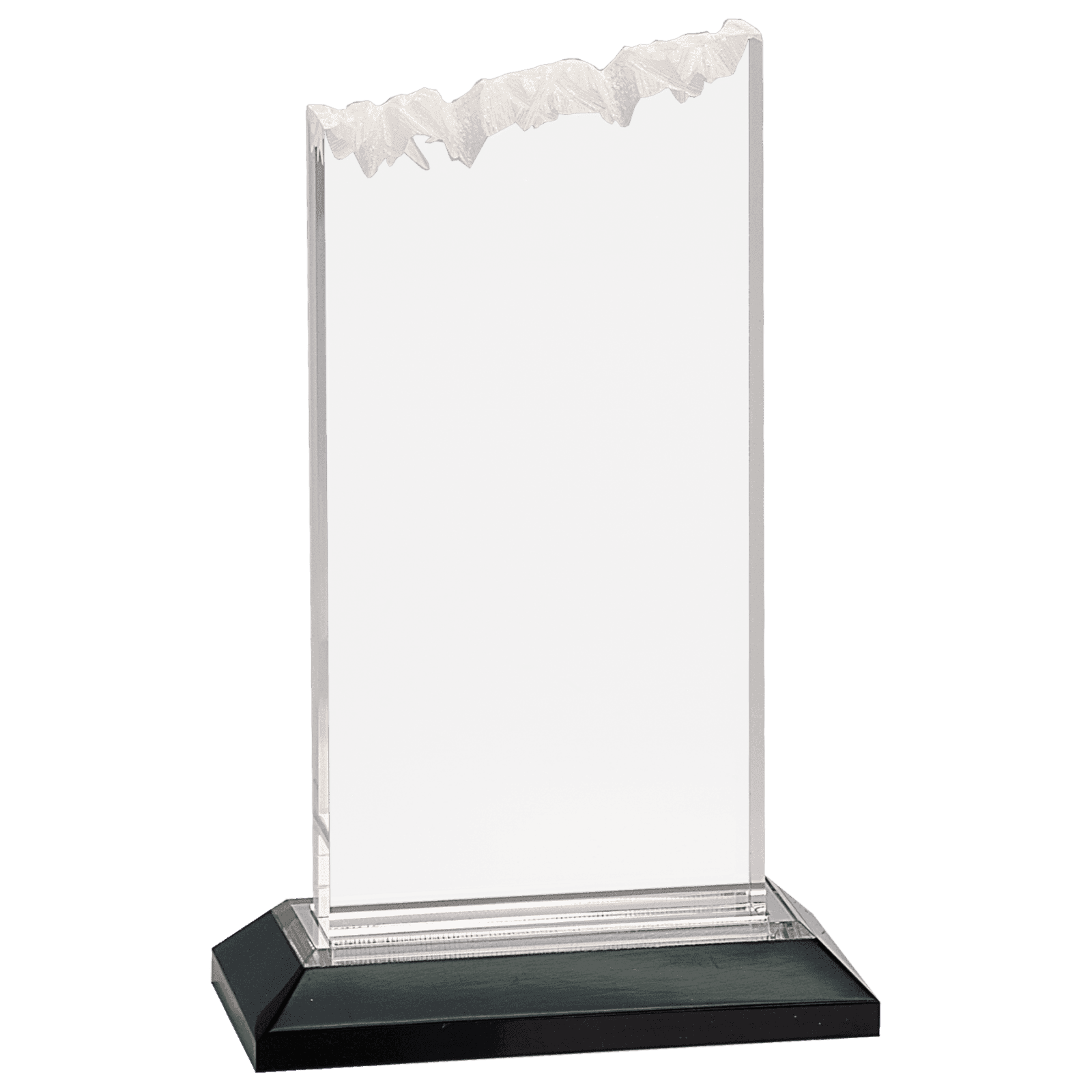 8" Silver Frosted Impress Acrylic with Base