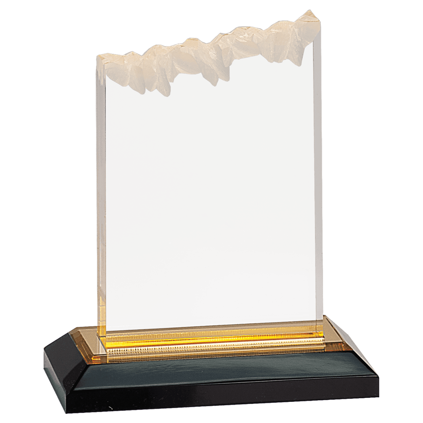 6" Gold Frosted Impress Acrylic with Base