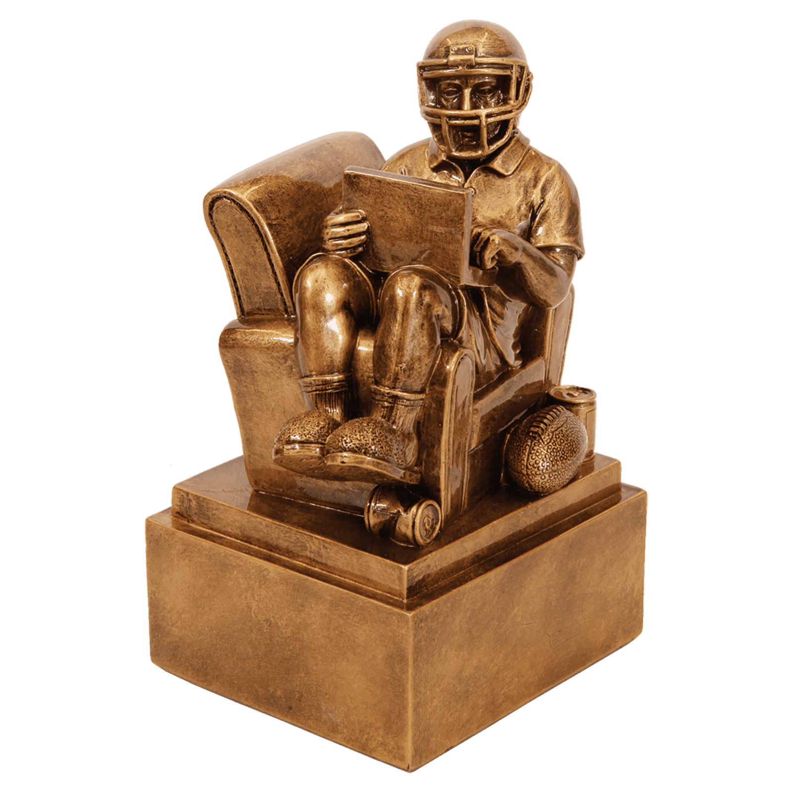 Fantasy Football Man In Chair Resin-6"