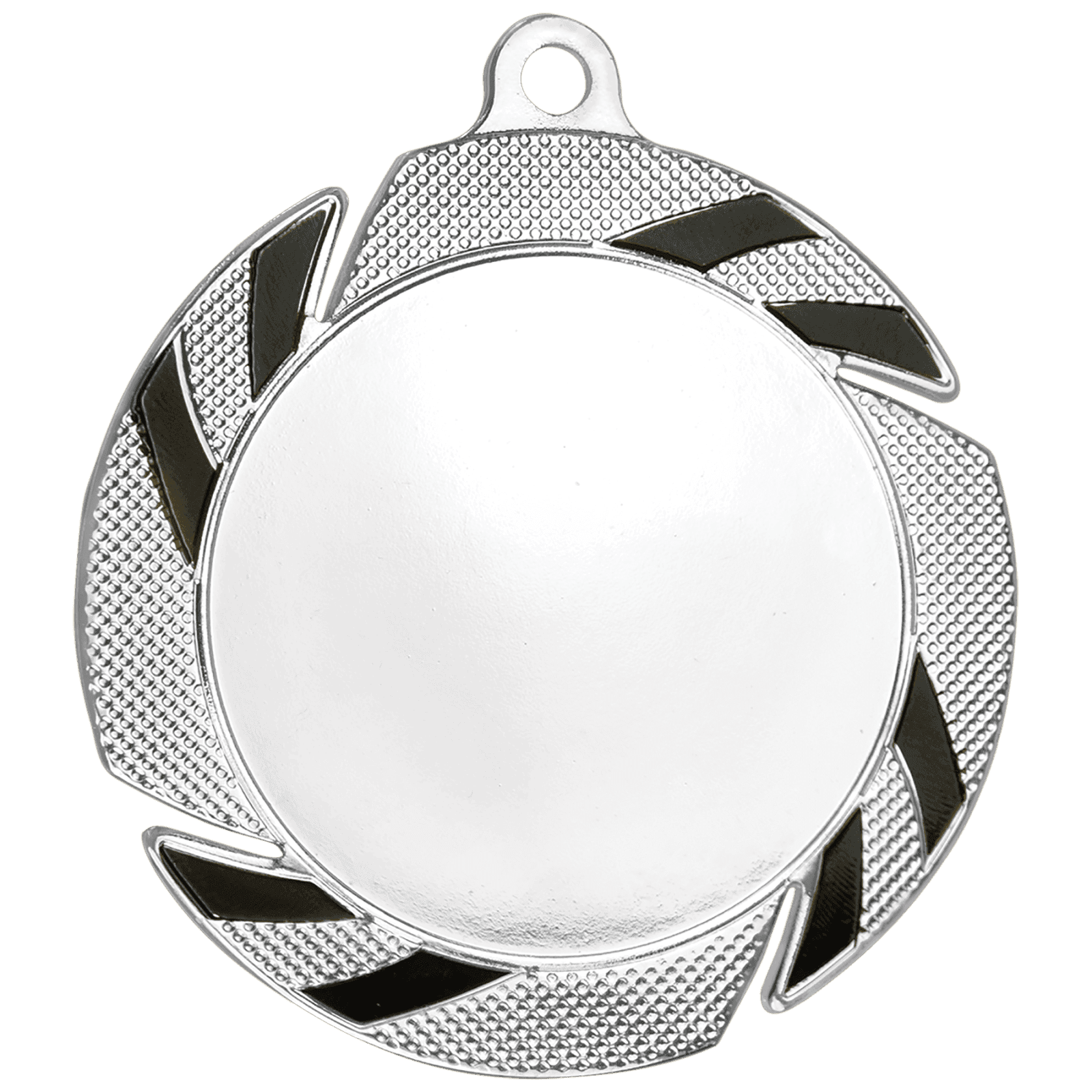 2" Insert Holder Medal-Silver/Black (Insert Not Included)