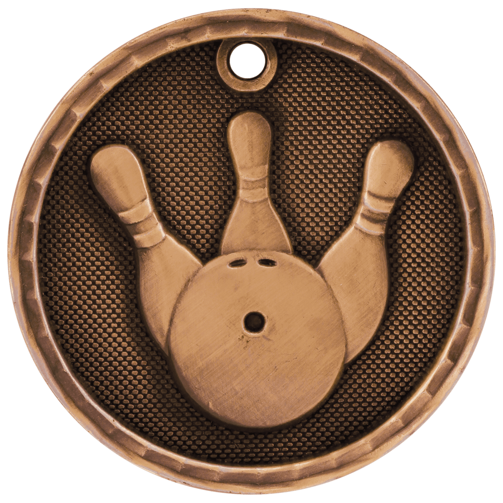 Bowling 3-D Medal-Bronze