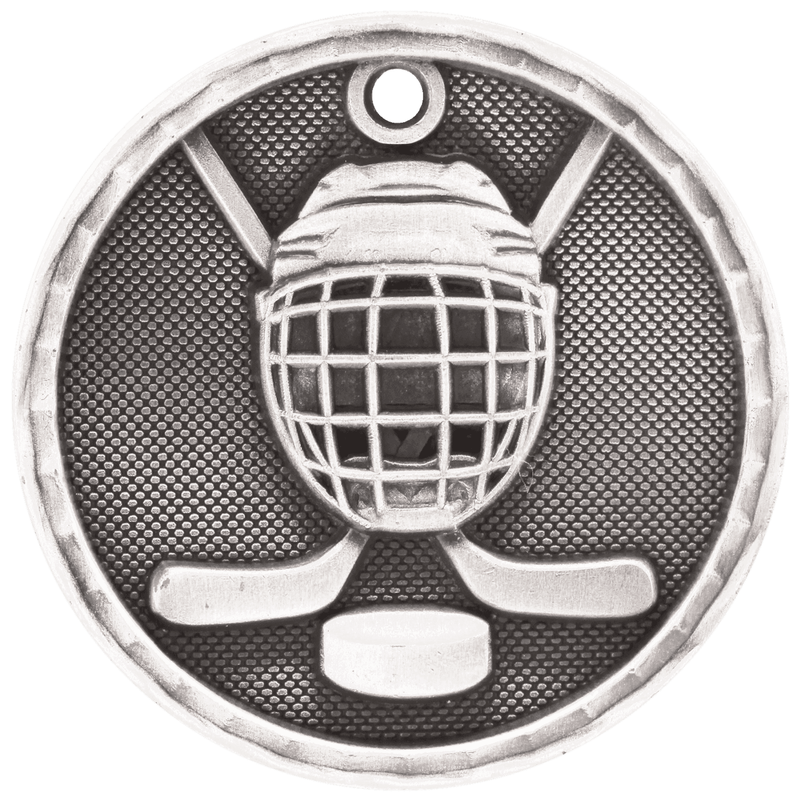 Hockey 3-D Medal-Silver