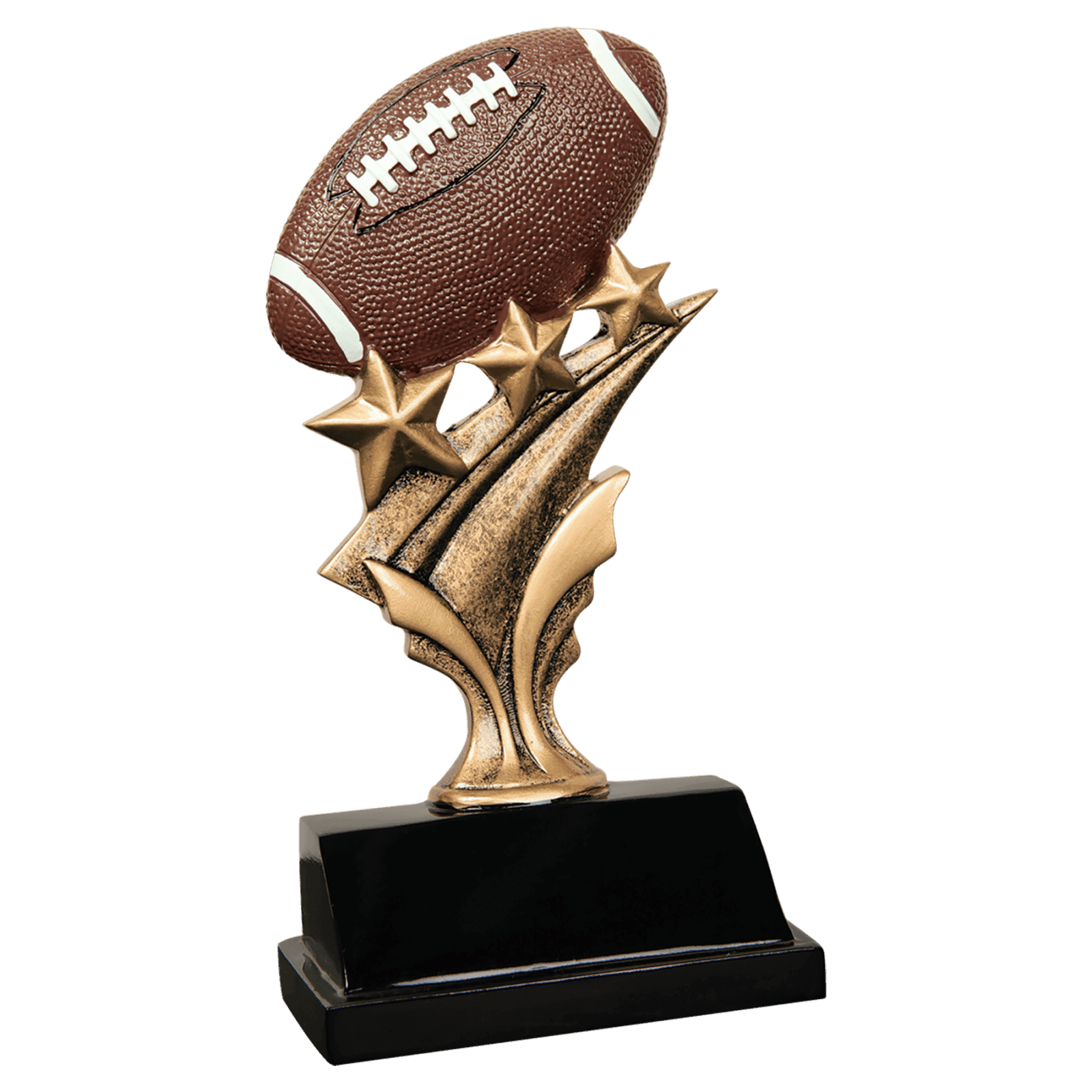 Football Tri Star Resin