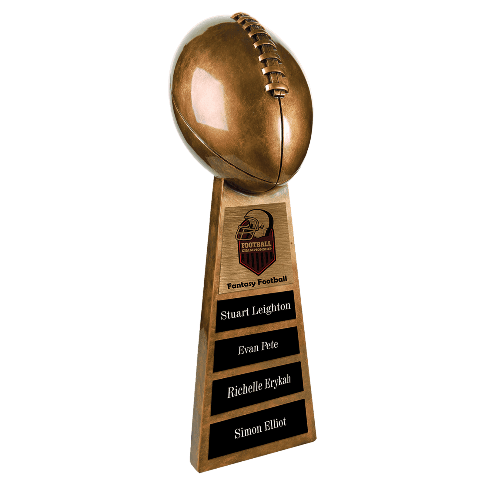 Antique Gold Football Resin-15"