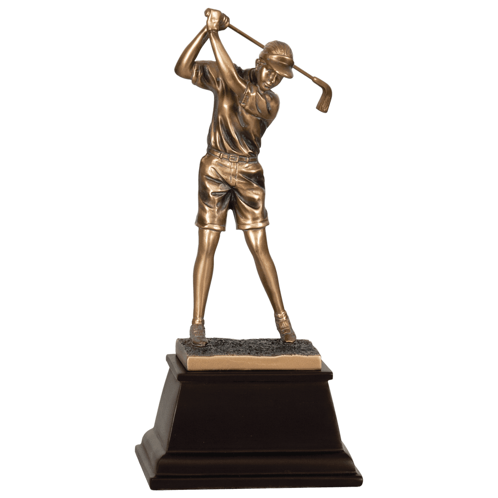 Female Bronze Golf Resin-13 1/4"