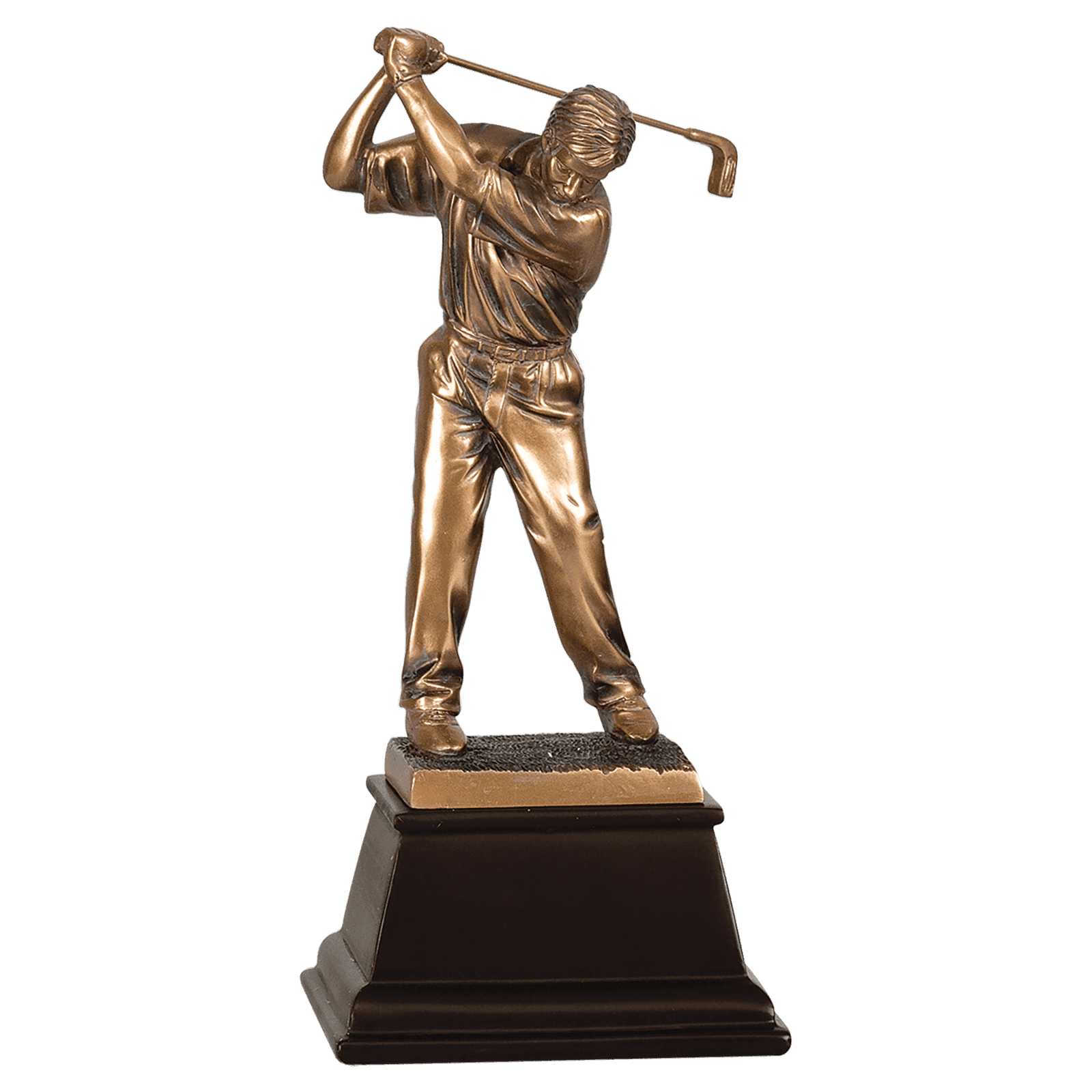 Male Bronze Golf Resin-13 1/4"