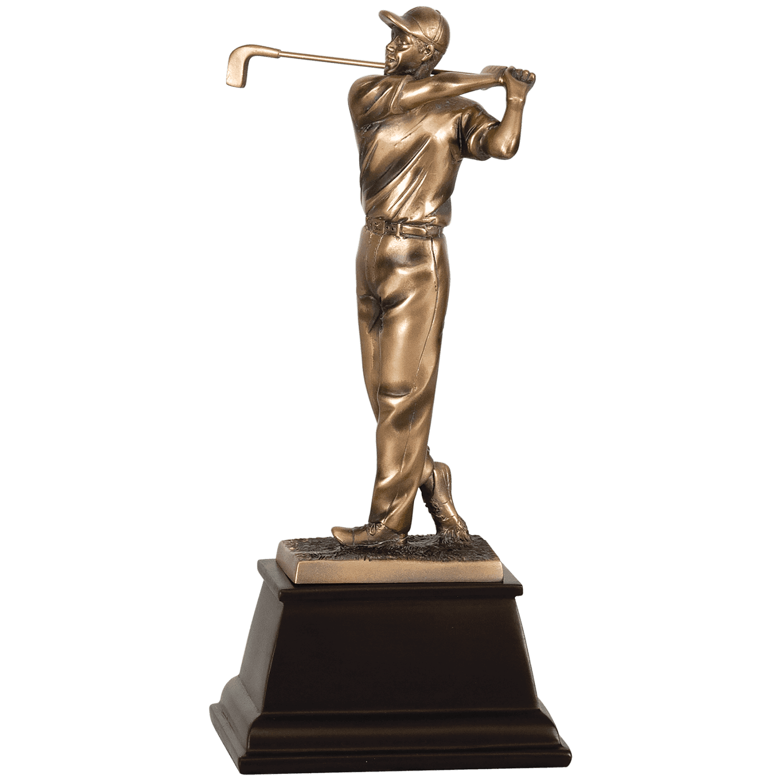 Male Bronze Golf Resin-13"
