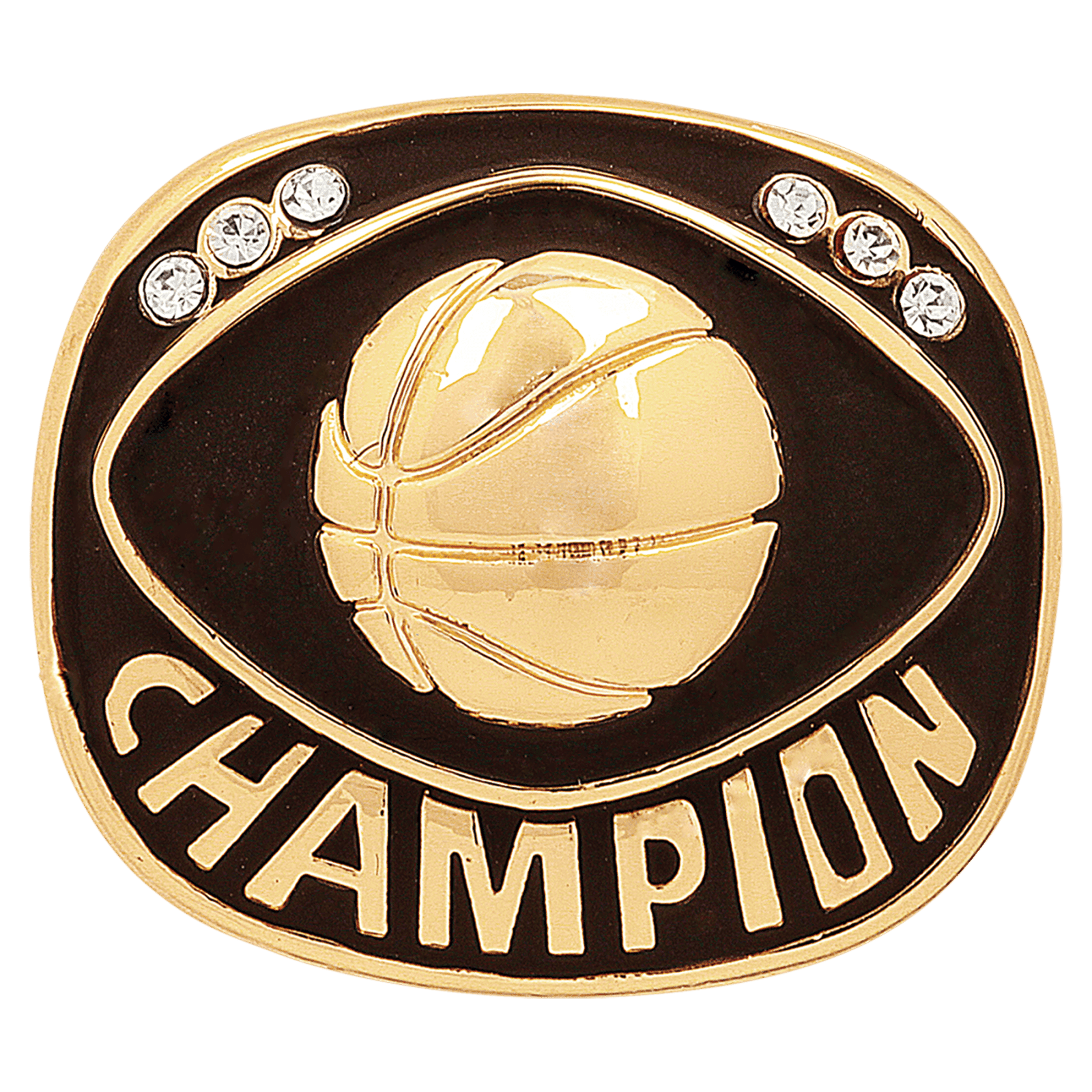Basketball Gold Champion Ring Insert (Price includes ring ordered by size)