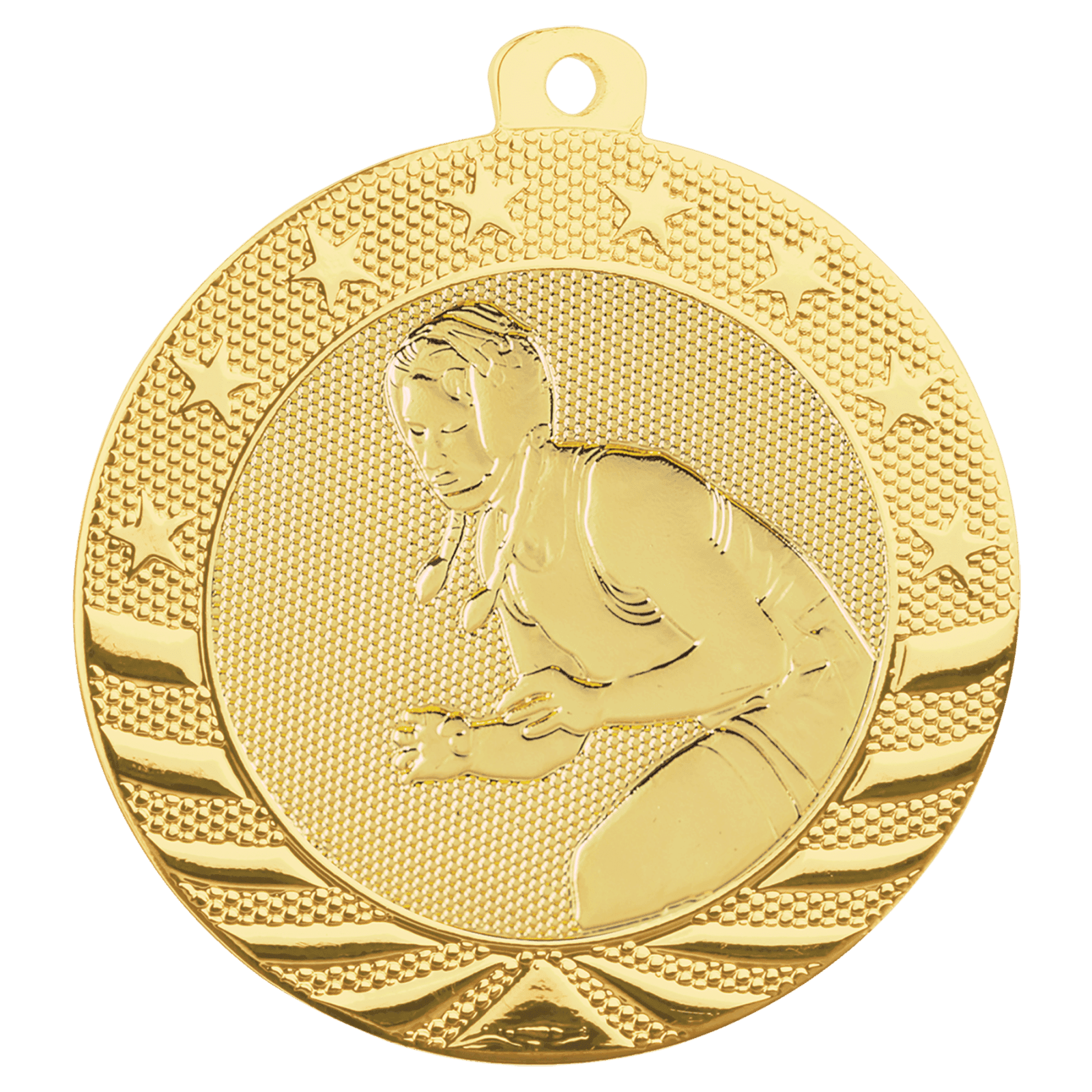 Female Wrestling Starbrite Medal-Gold
