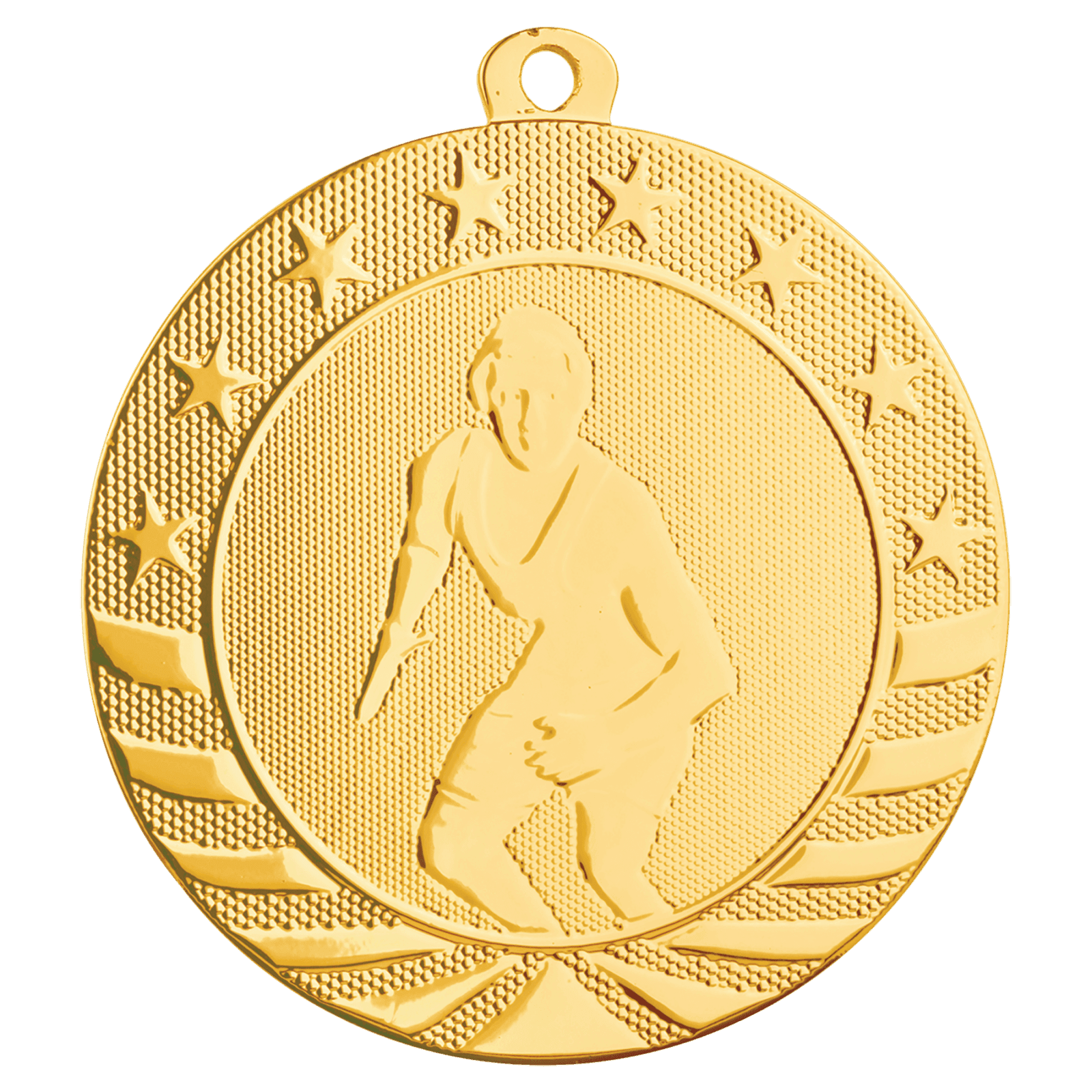 Male Wrestling Starbrite Medal-Gold