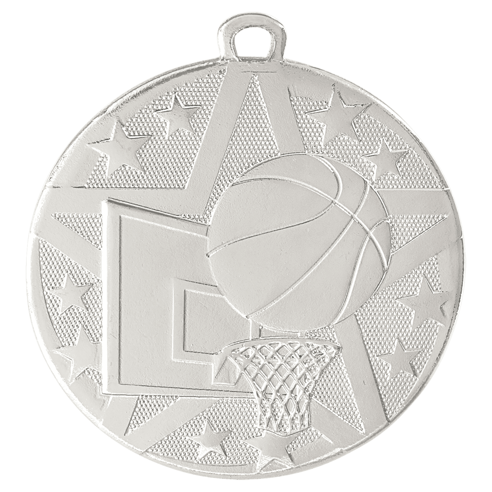 Basketball Superstar Medal-Silver