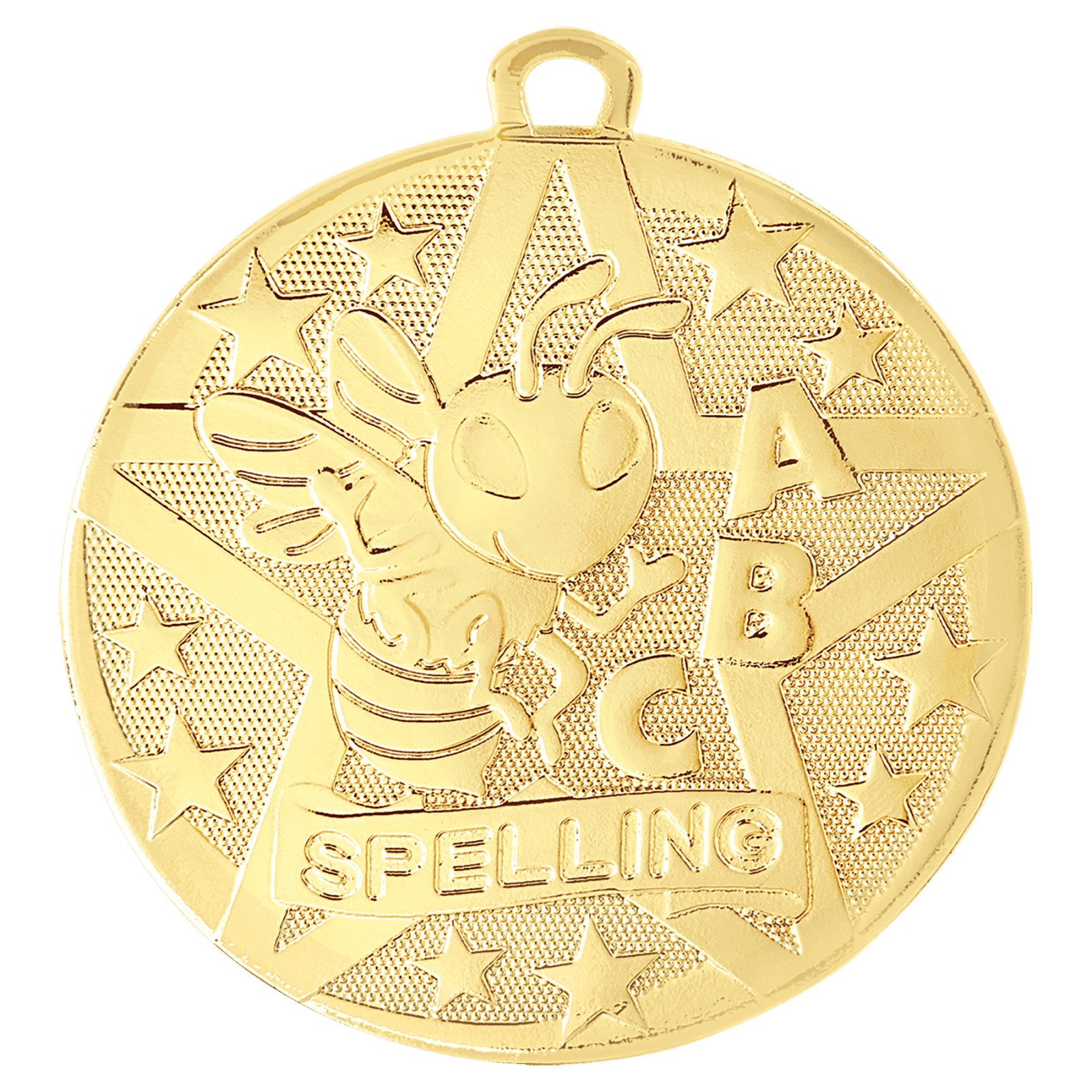Spelling Superstar Medal-Gold