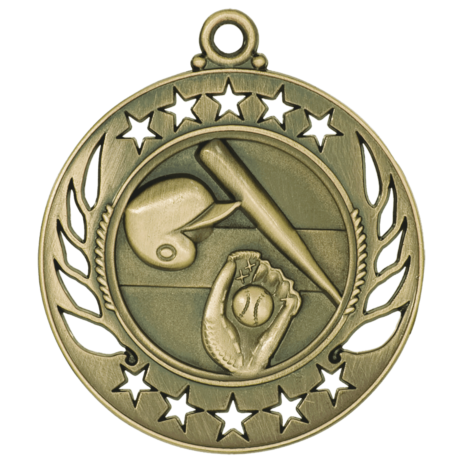 Baseball/Softball Galaxy Medal-Gold