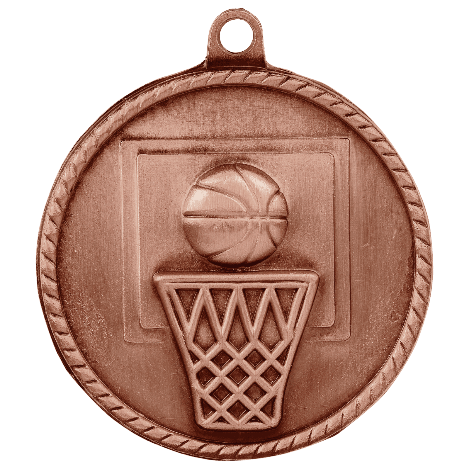 Basketball High Relief Medal-Bronze