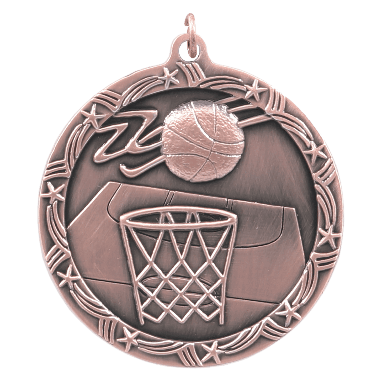 Basketball Shooting Star Medal-Bronze
