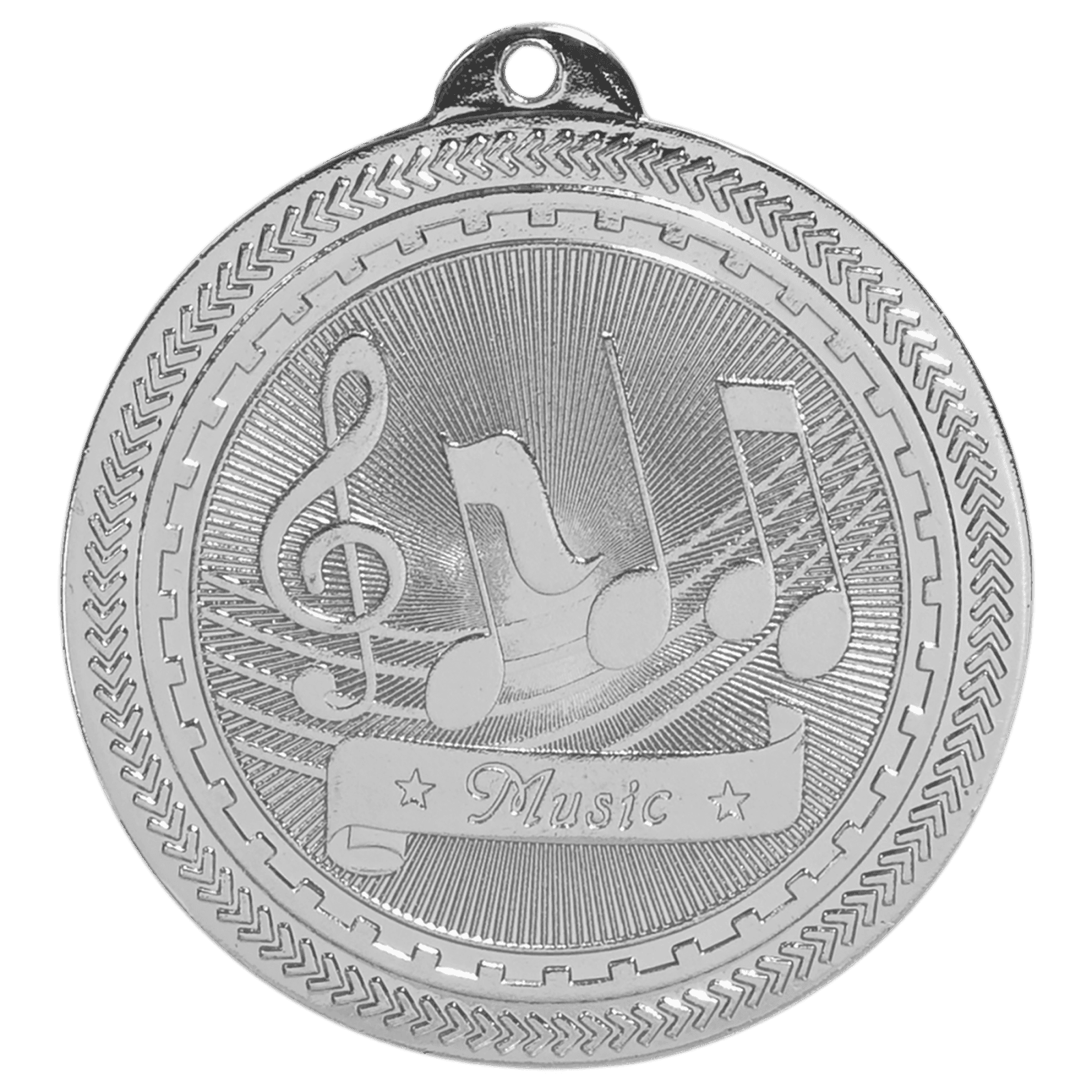 Music BriteLazer Medal-Silver