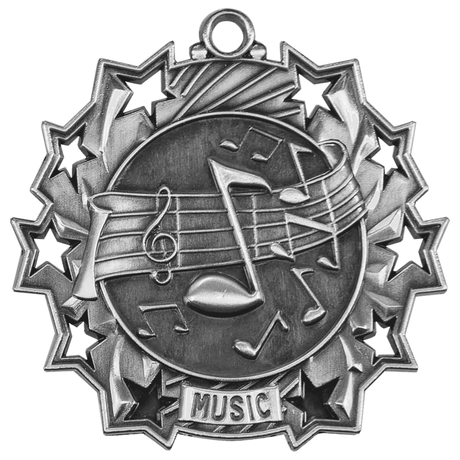 Music Ten Star Medal-Silver