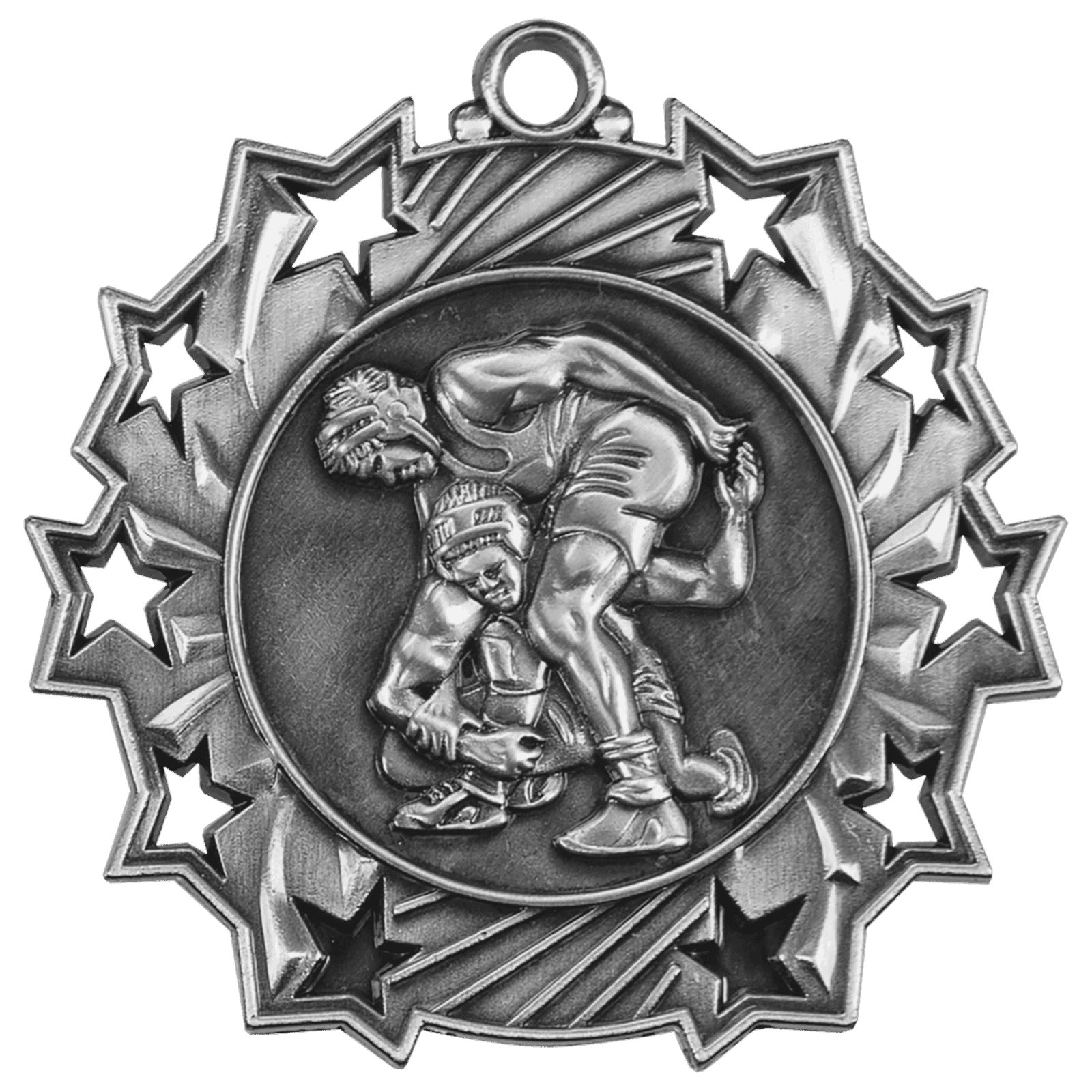 Wrestling Ten Star Medal-Silver