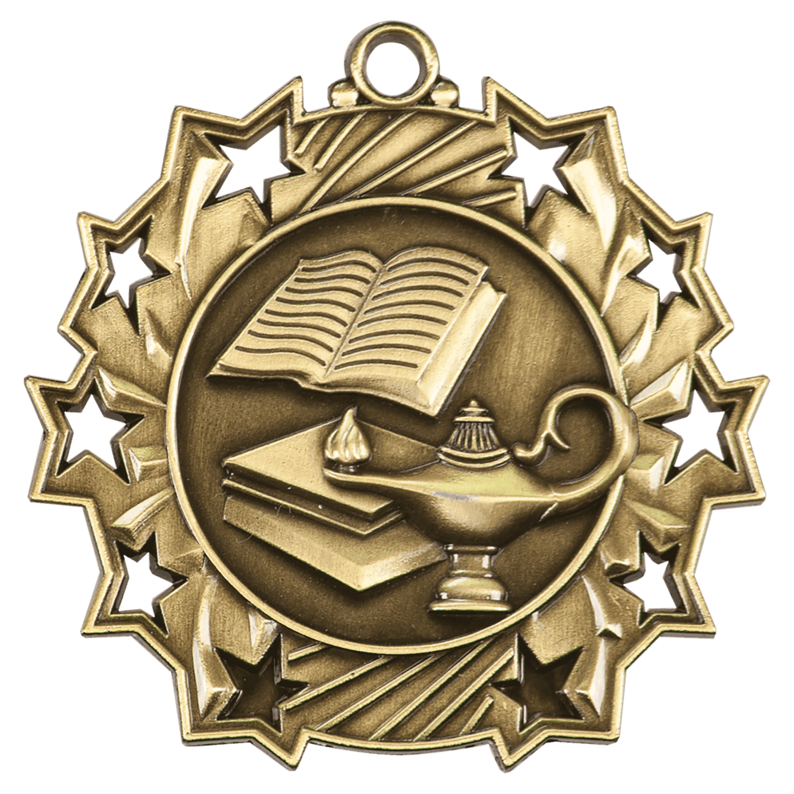 Lamp of Knowledge Ten Star Medal-Gold