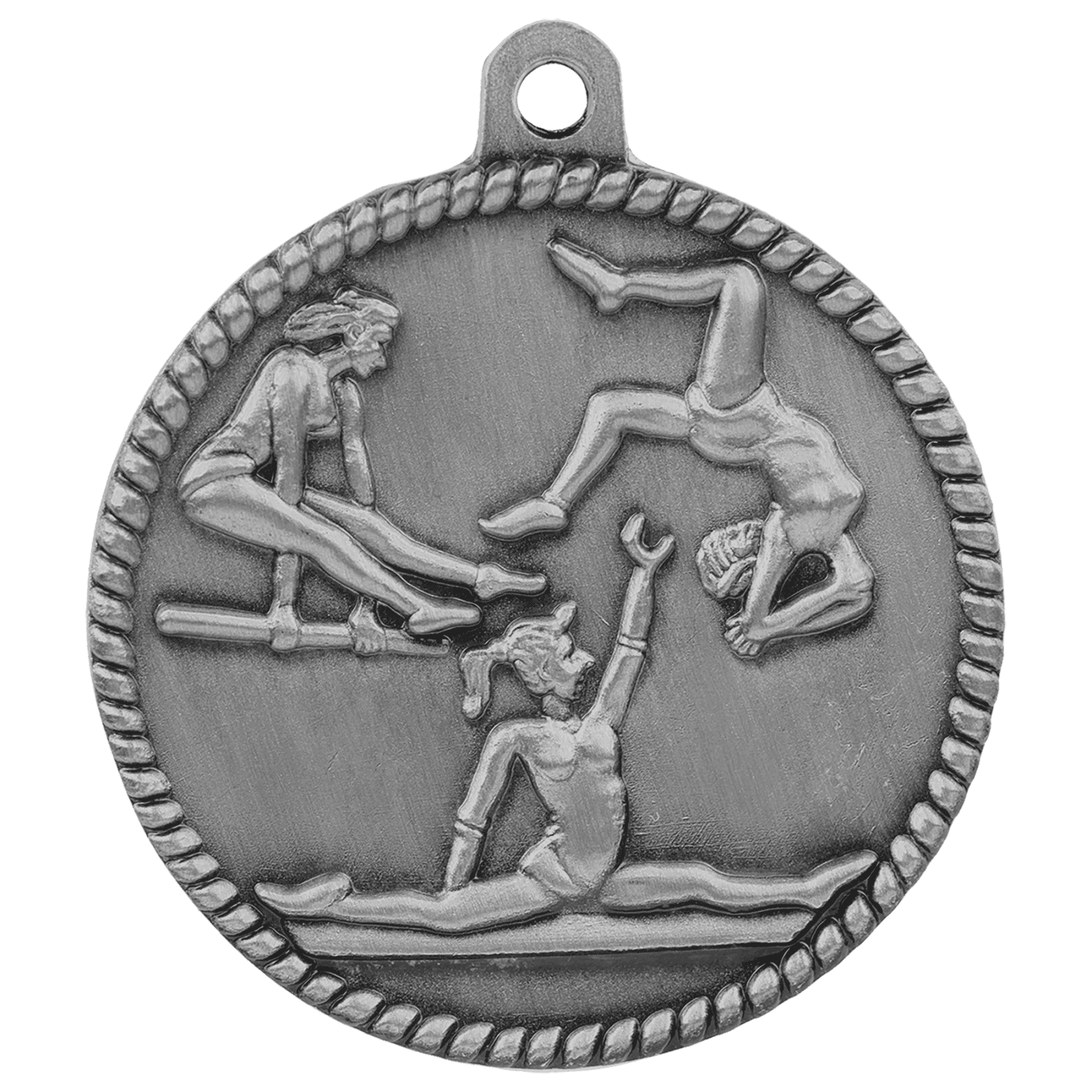 Female Gymnastics High Relief Medal-Silver
