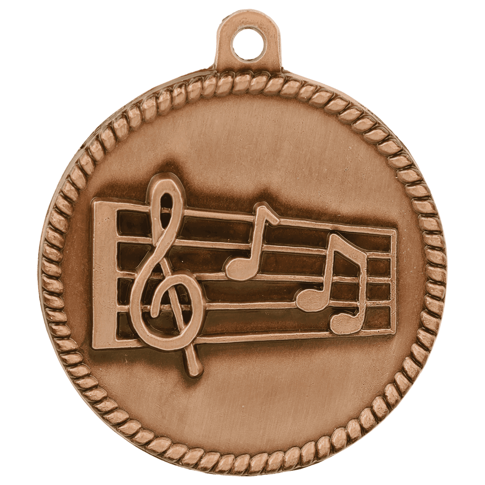Music High Relief Medal-Bronze