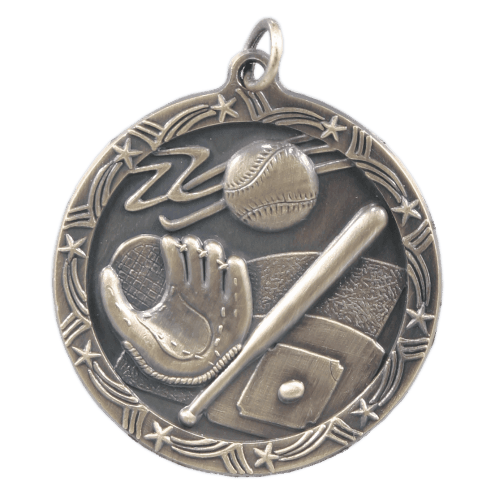 Baseball/Softball Shooting Star Medal-Gold