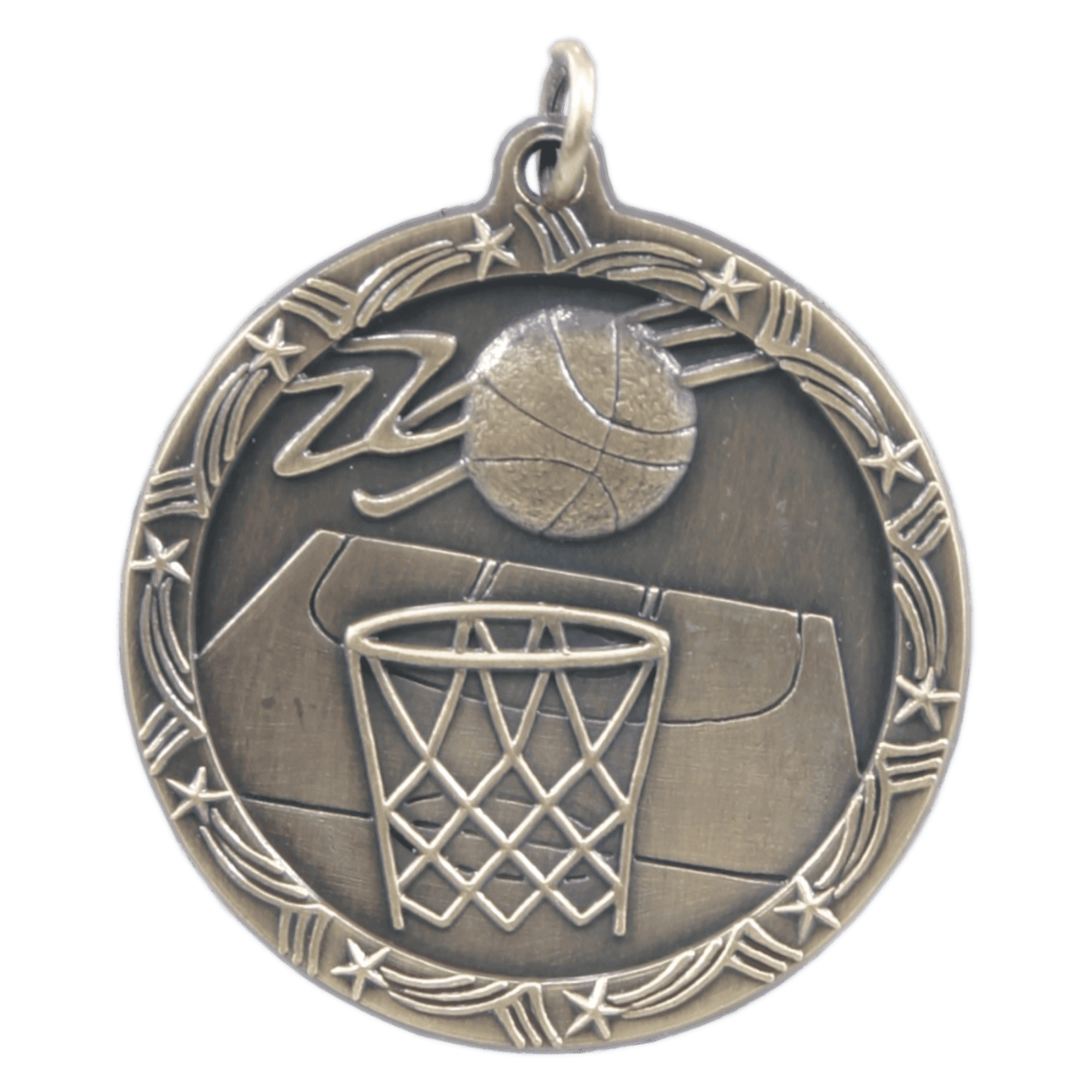 Basketball Shooting Star Medal-Gold