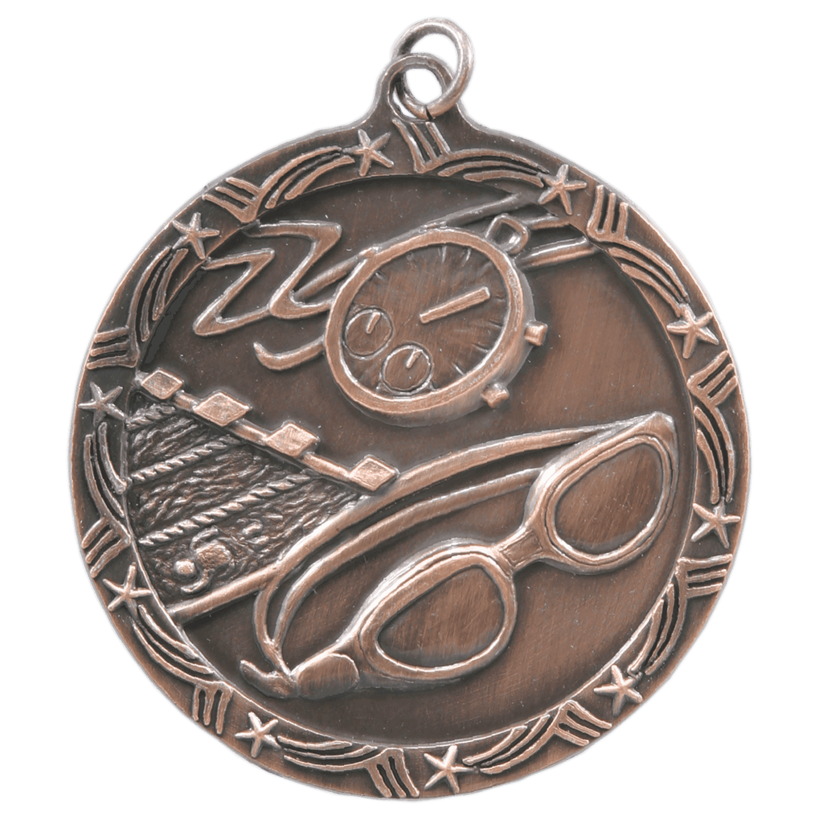 Swimming Shooting Star Medal-Bronze