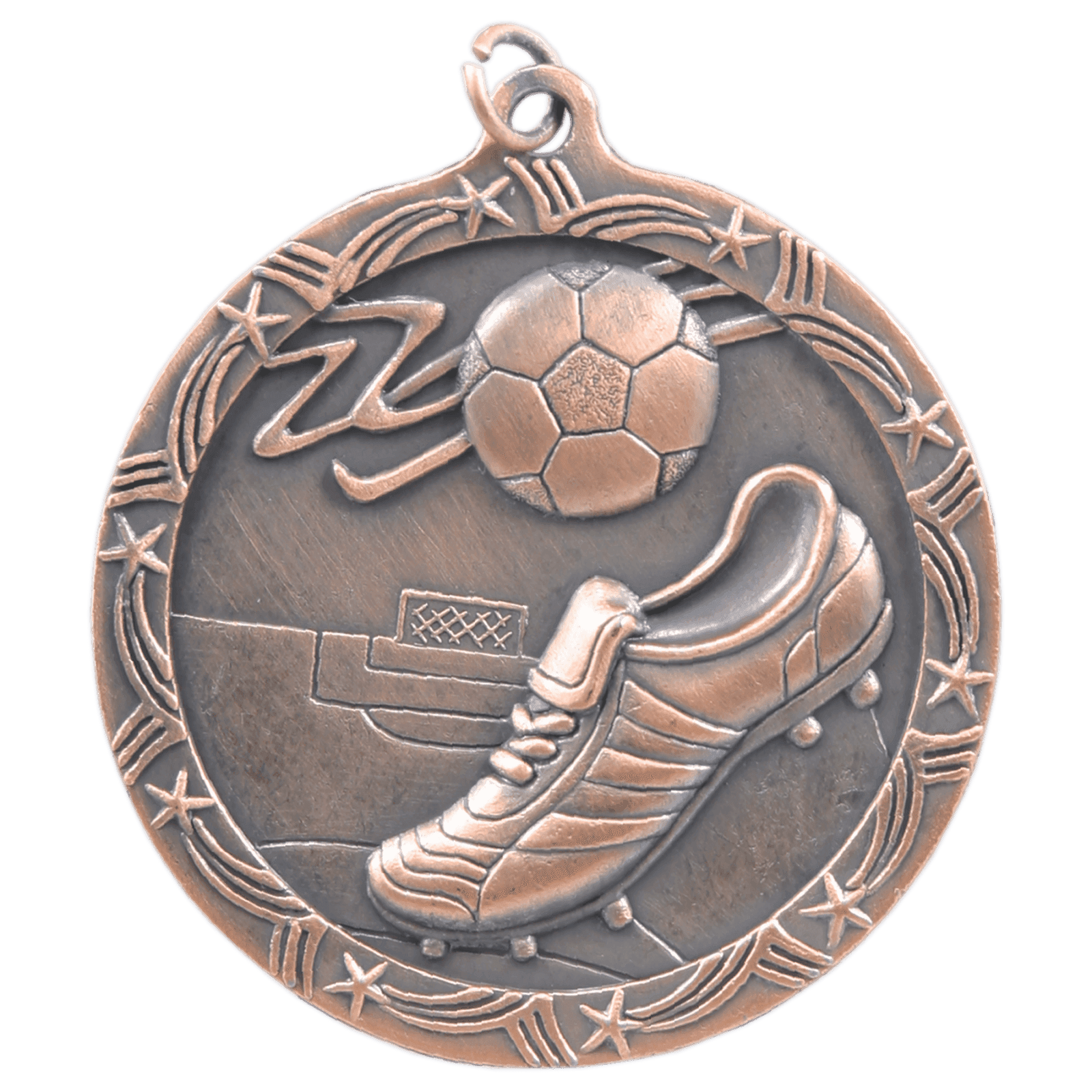 Soccer Shooting Star Medal-Bronze