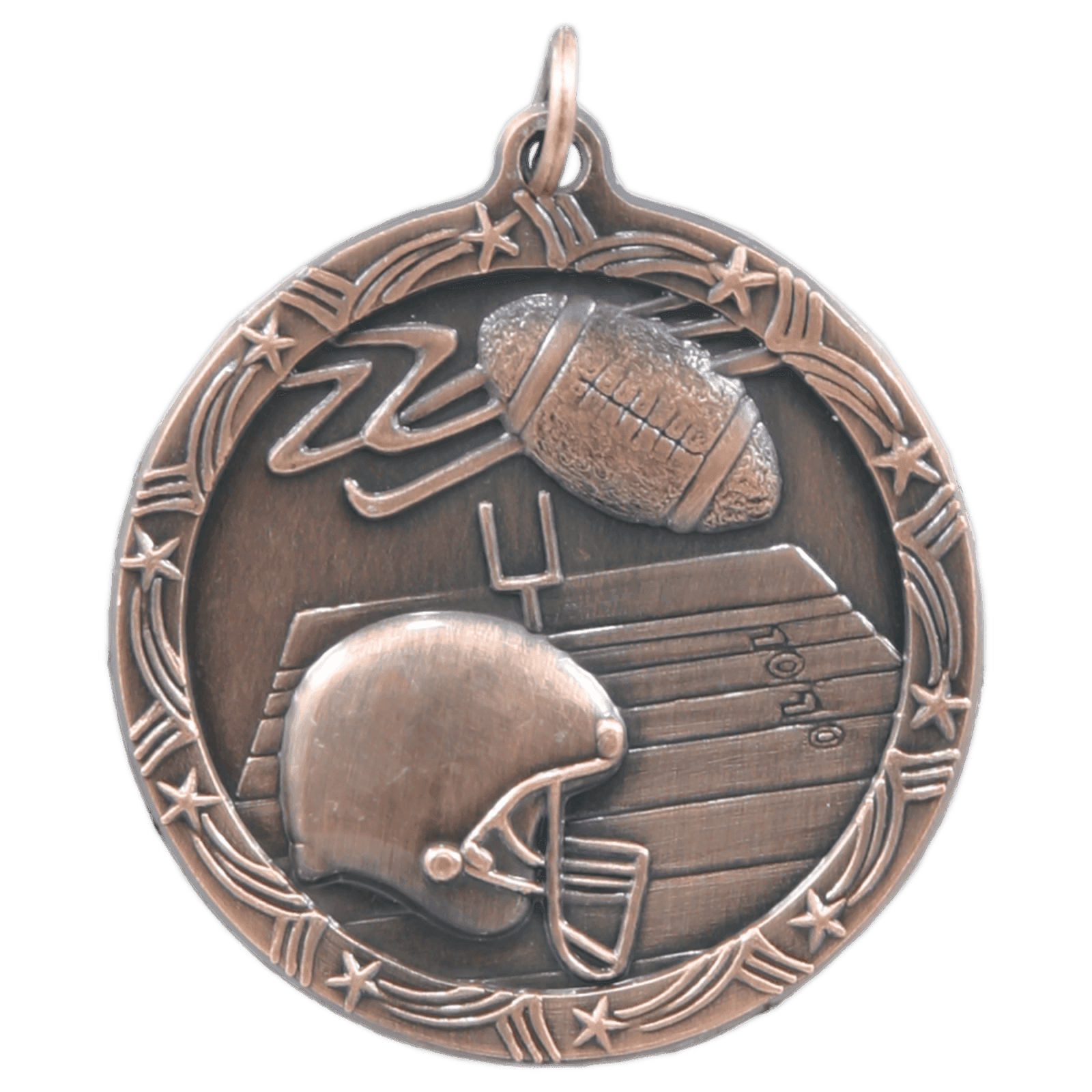 Football Shooting Star Medal-Bronze