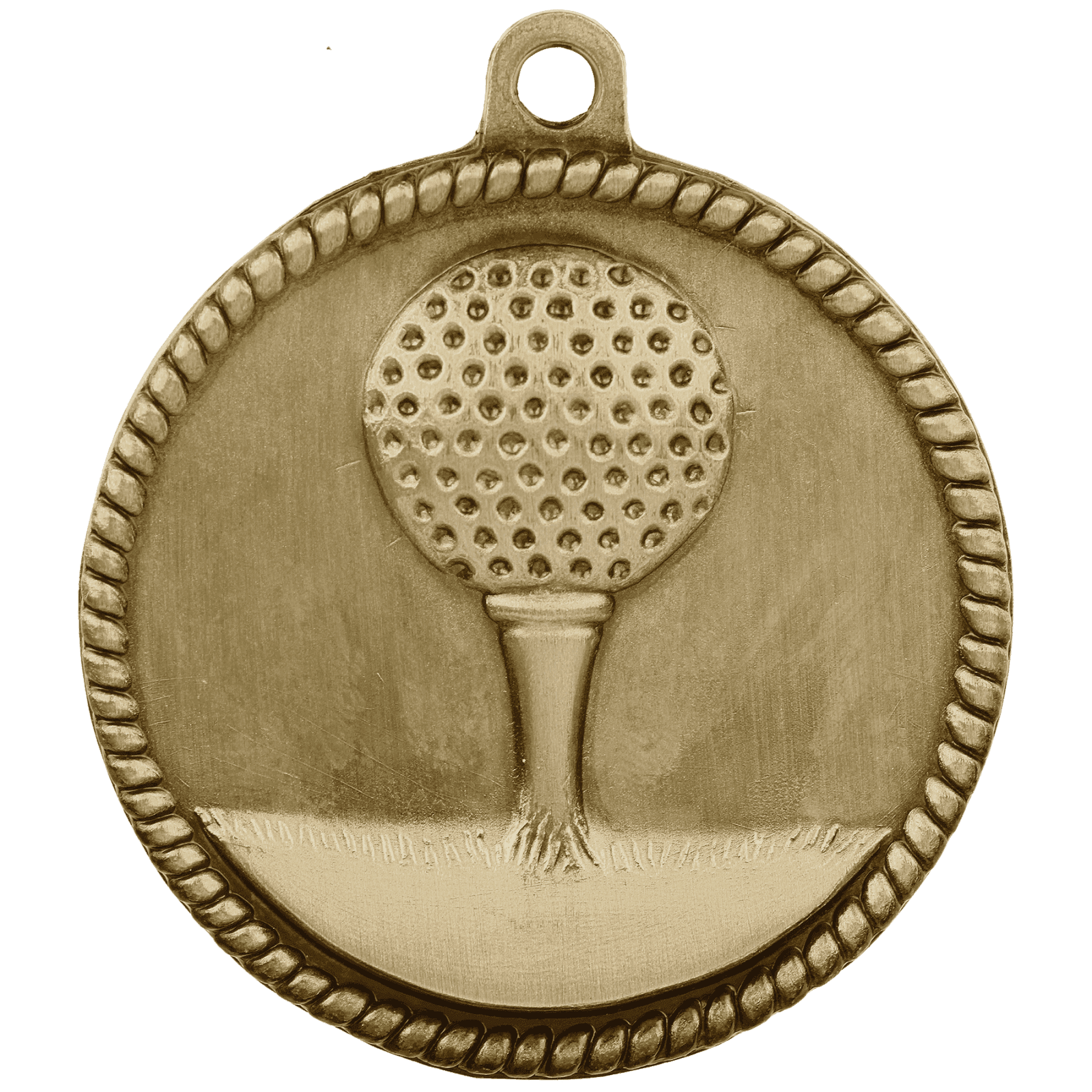 Golf High Relief Medal-Gold