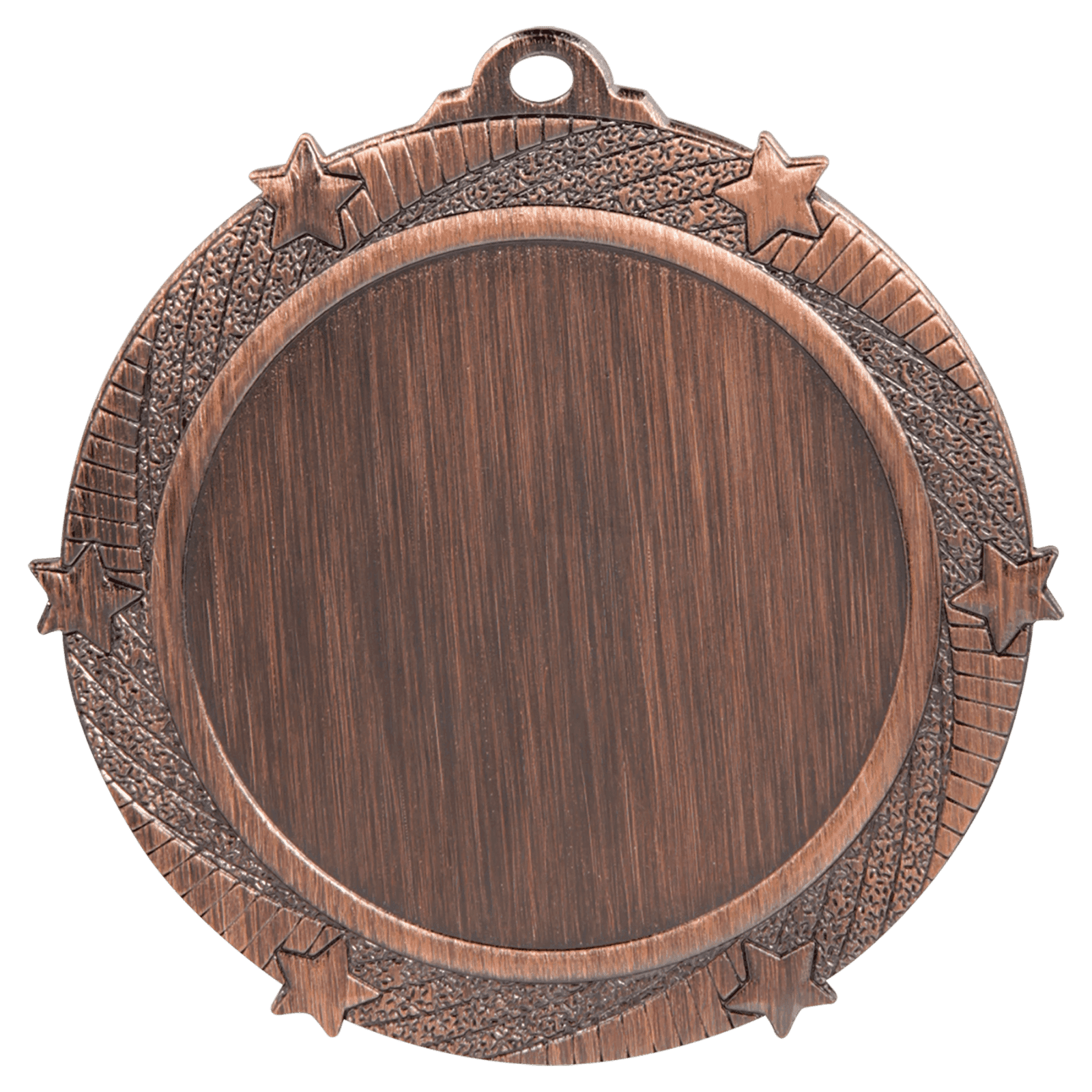 6-Star 2" Insert Holder Medal-Antique Bronze (Insert Not Included)