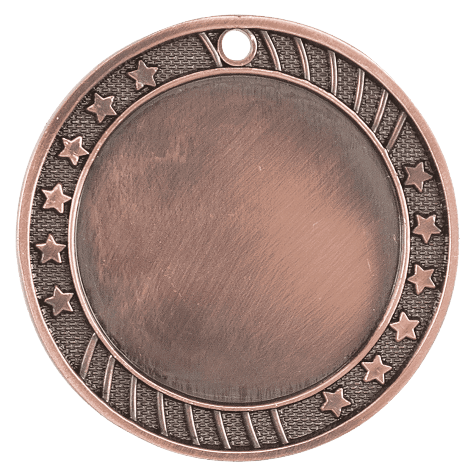12-Star 2" Insert Holder Medal-Antique Bronze (Insert Not Included)