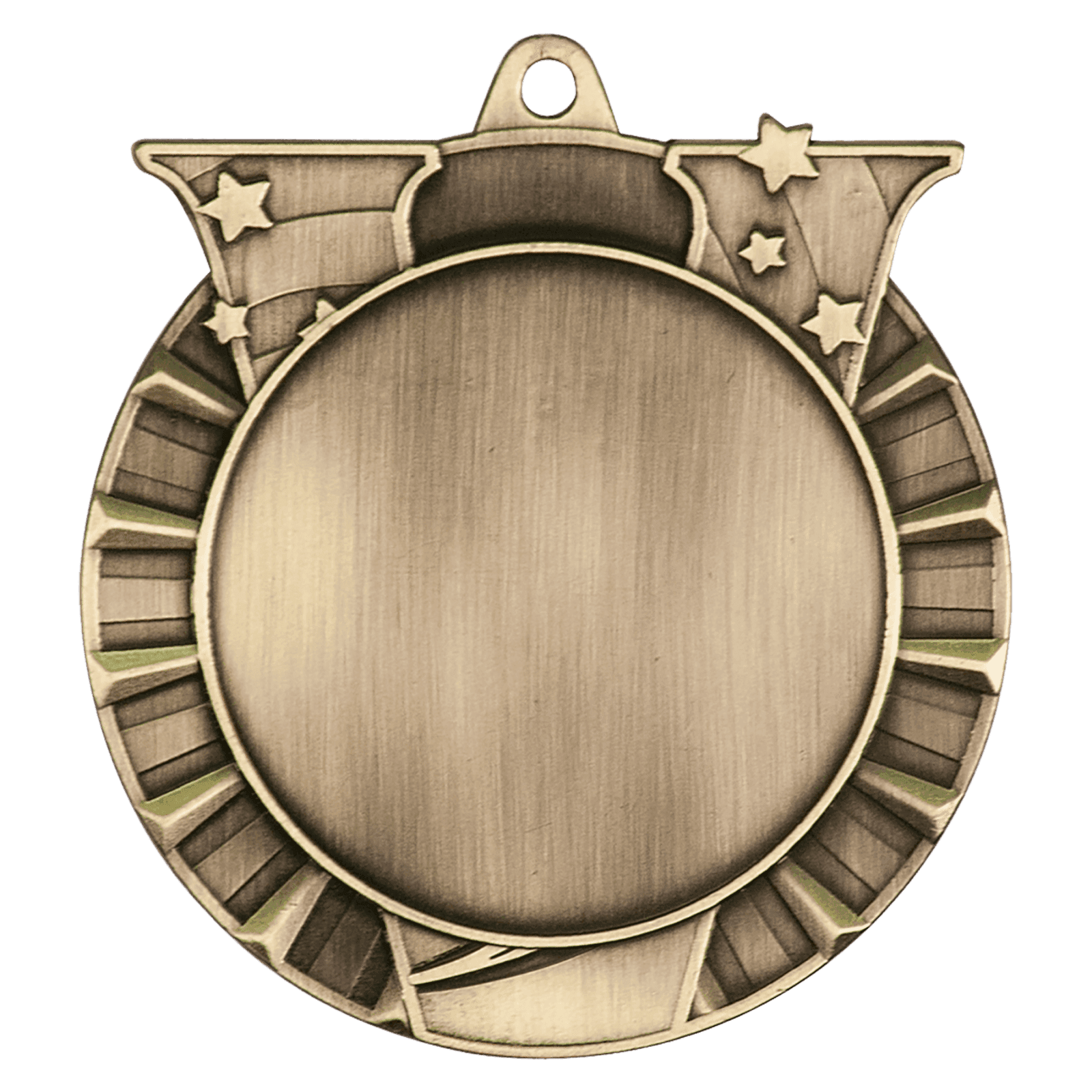 Victory 2" Insert Holder Medal-Antique Gold (Insert Not Included)