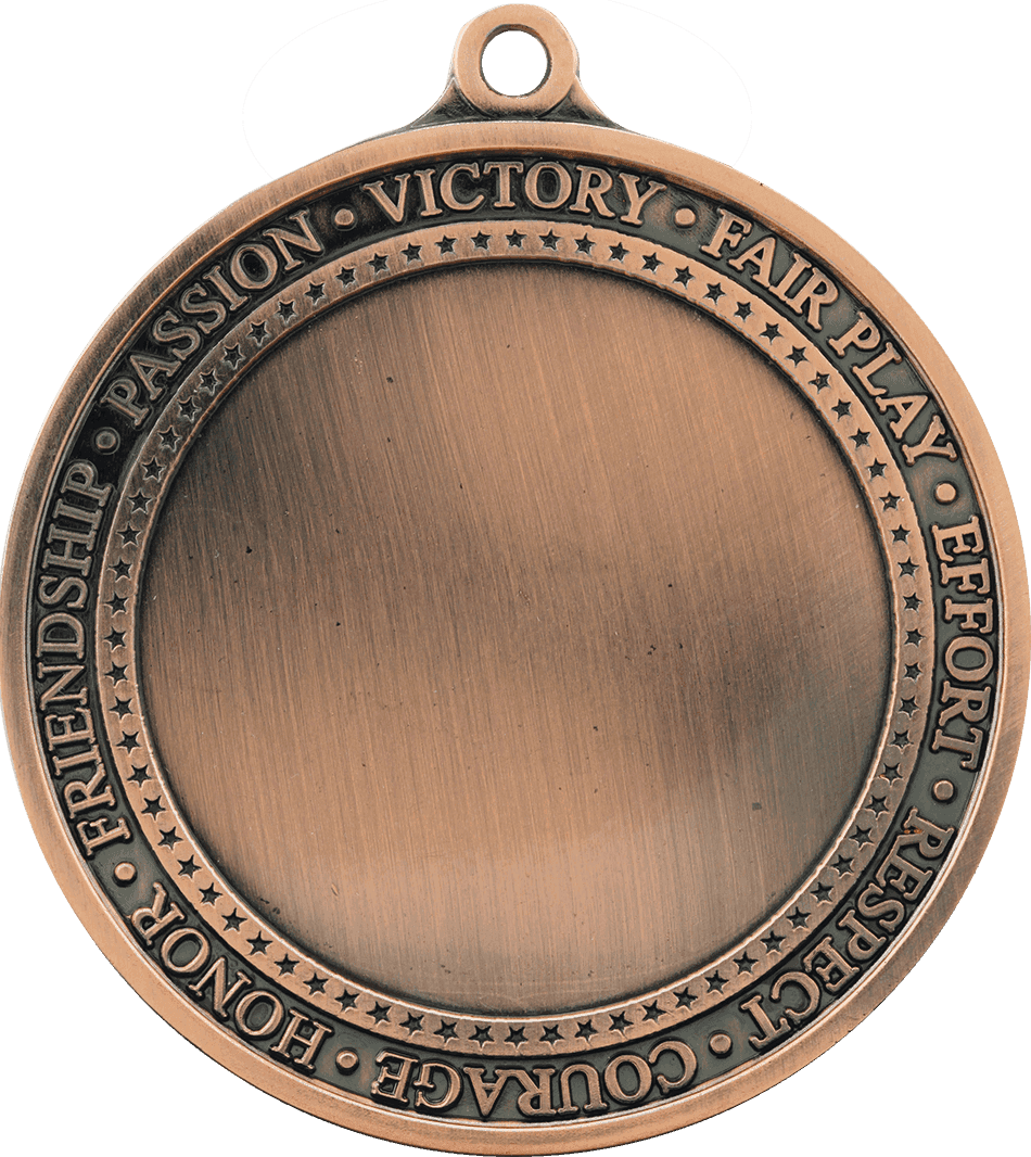 Inspirational 2" Insert Holder Medal-Antique Bronze (Insert Not Included)