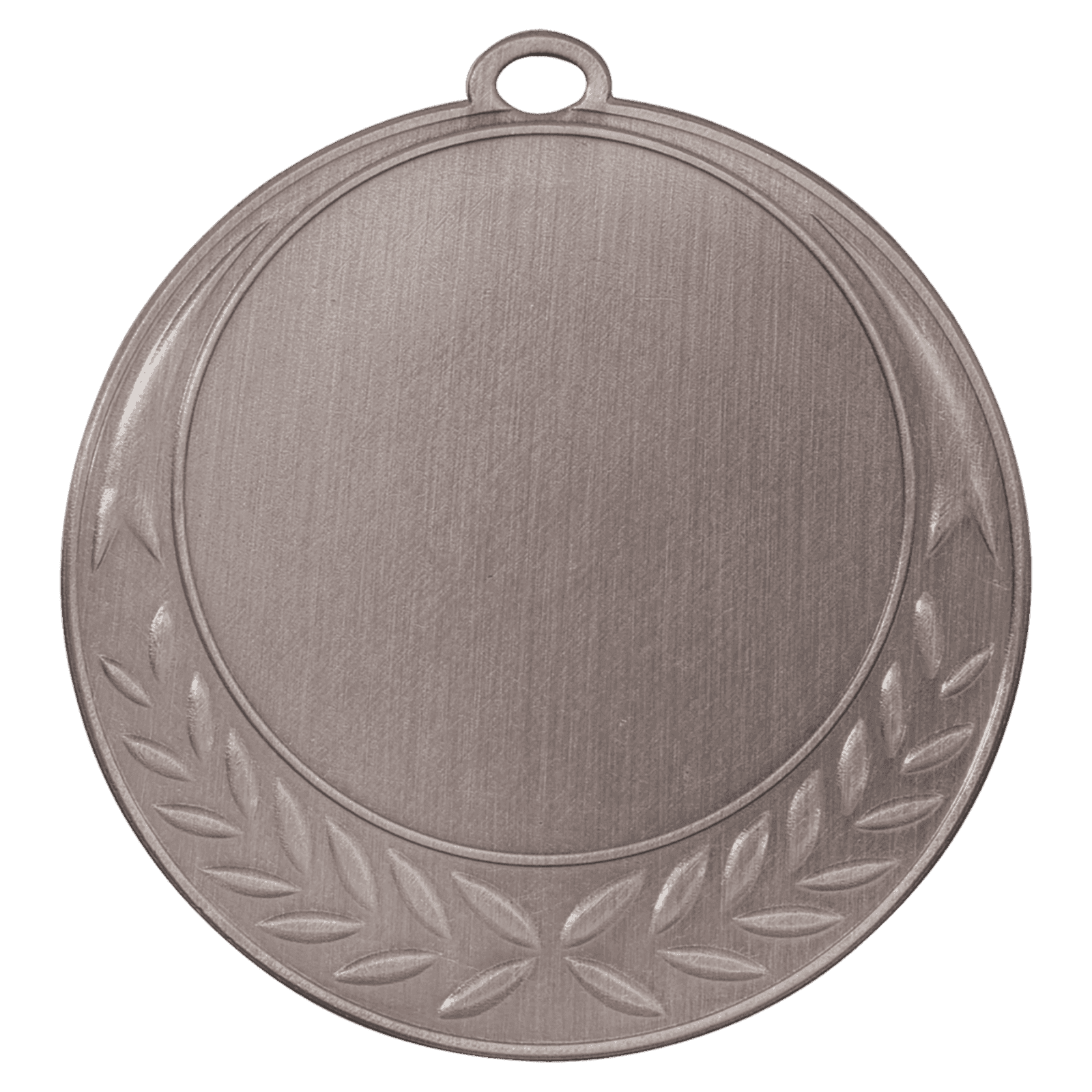 Half Wreath 2" Insert Holder Medal-Antique Silver (Insert Not Included)