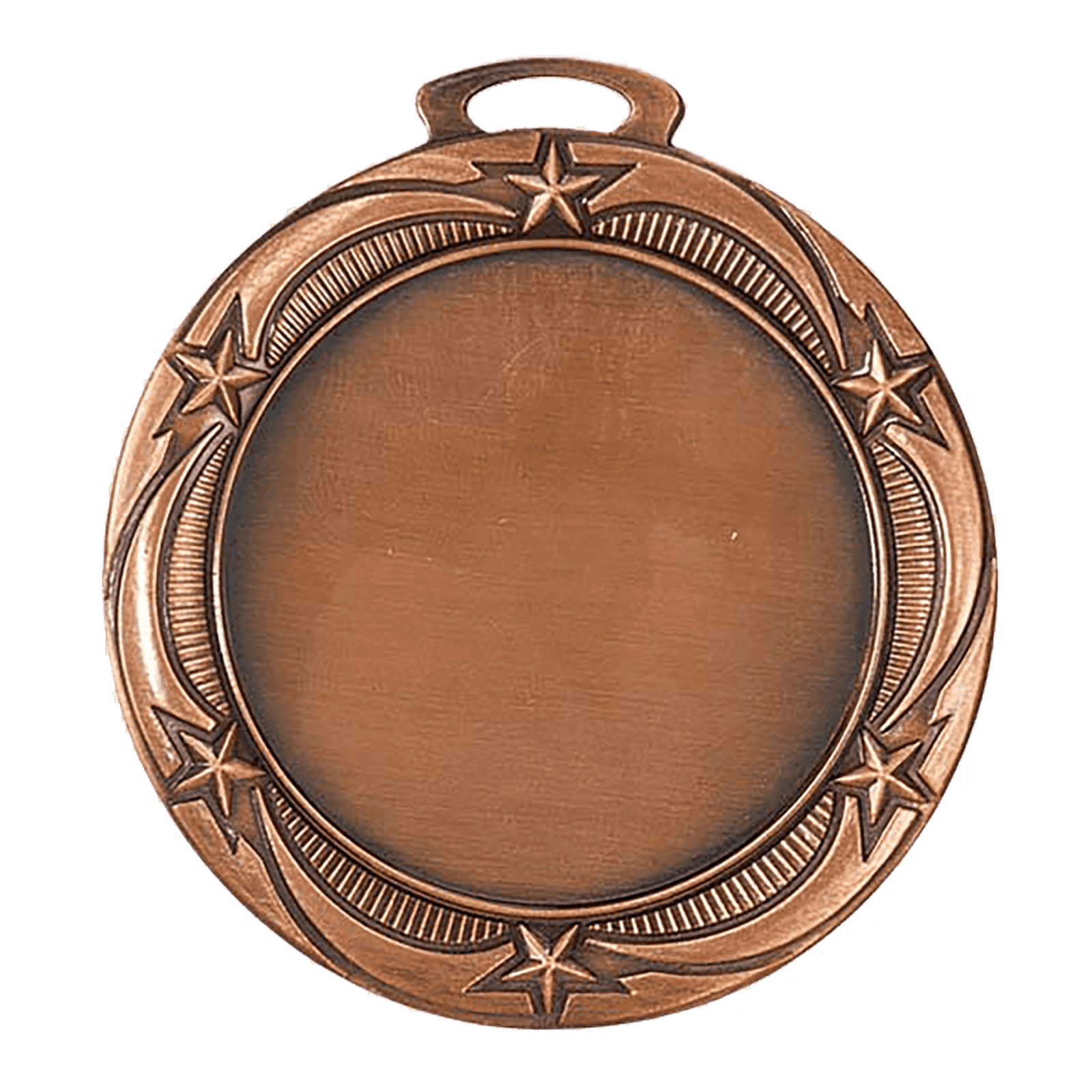 Star 2" Insert Holder Medal-Antique Bronze (Insert Not Included)