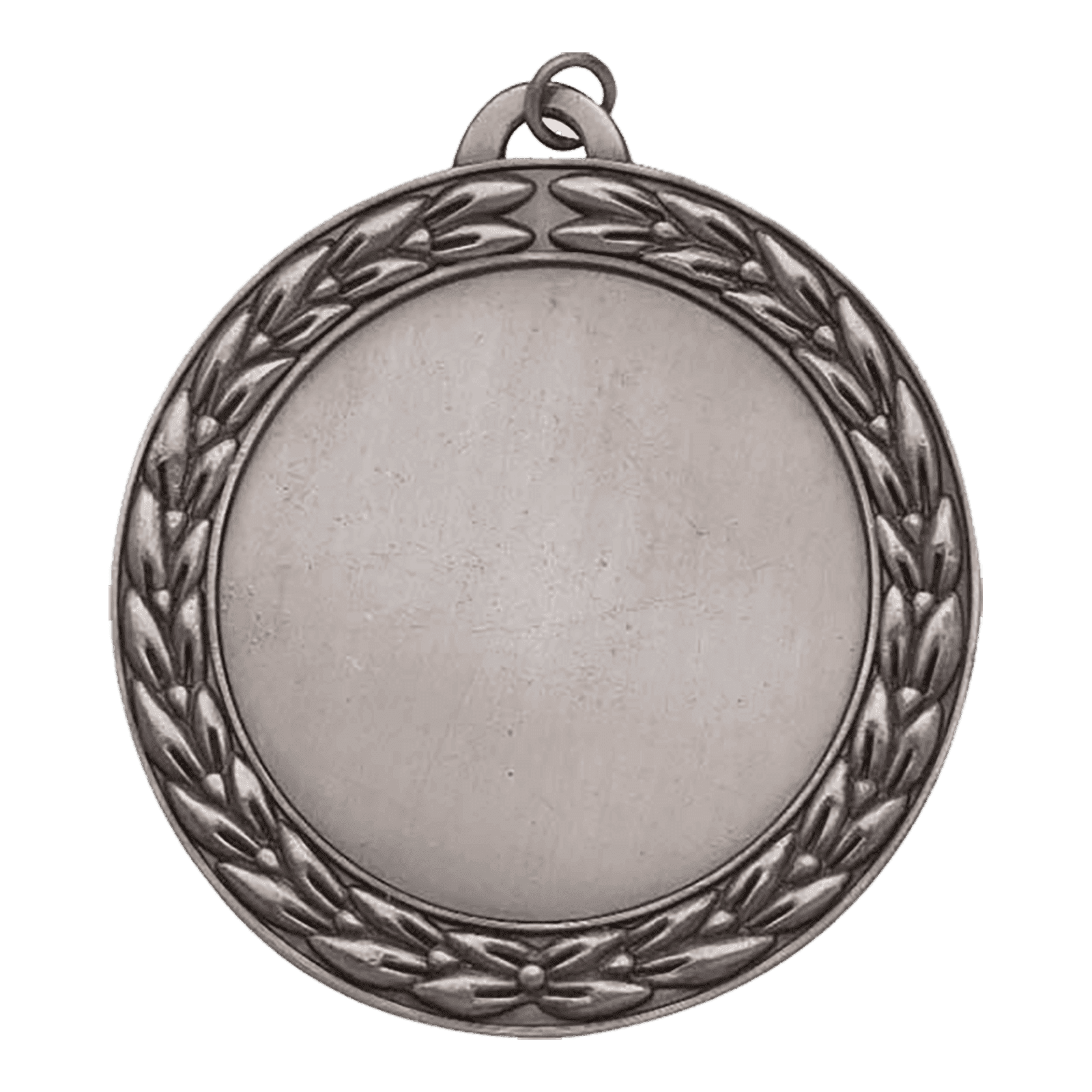Wreath 2" Insert Holder Medal-Antique Silver (Insert Not Included)