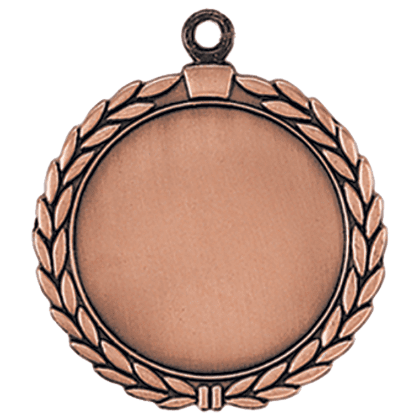 Wreath 2" Insert Holder Medal-Antique Bronze (Insert Not Included)