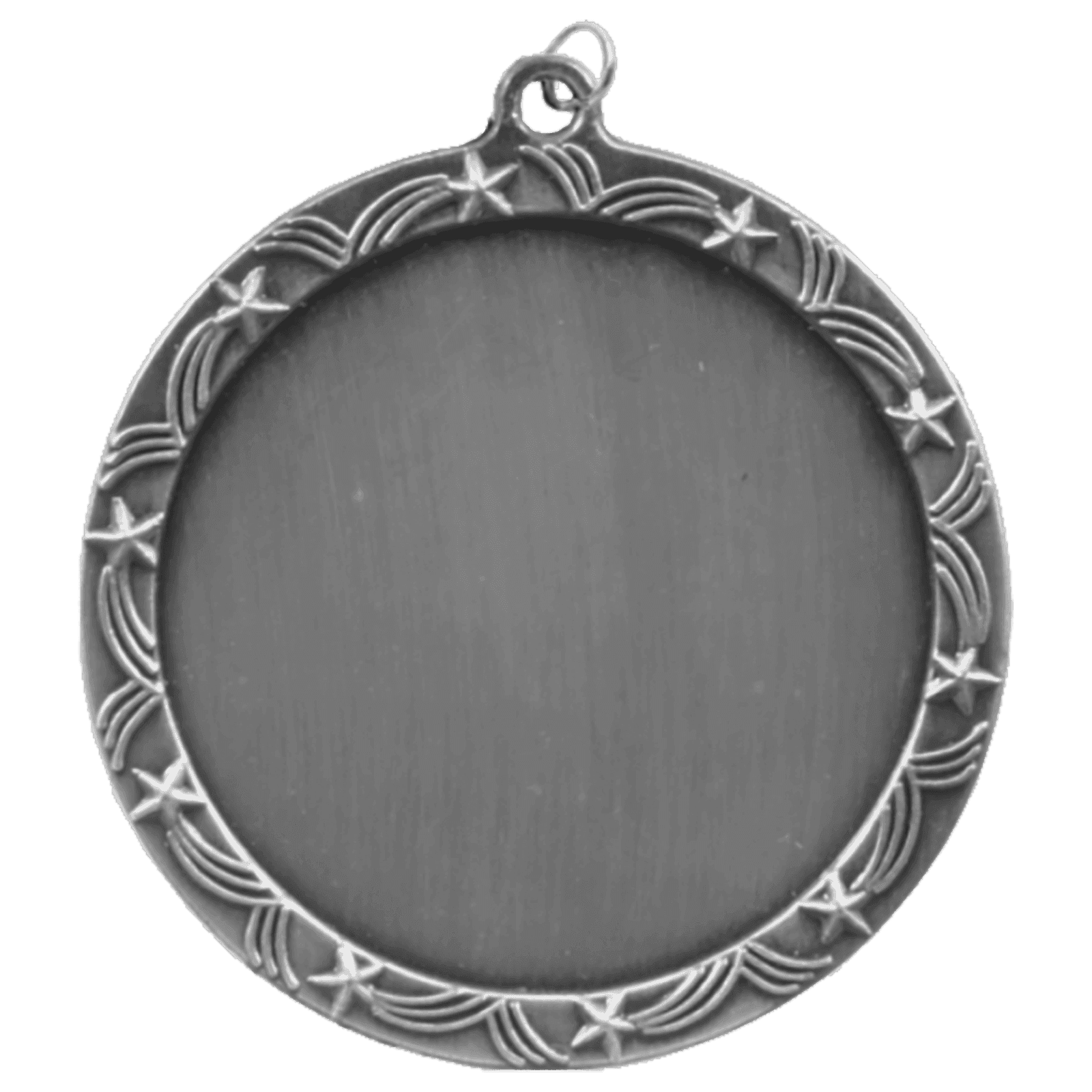 Stars 2" Insert Holder Medal-Antique Silver (Insert not Included)