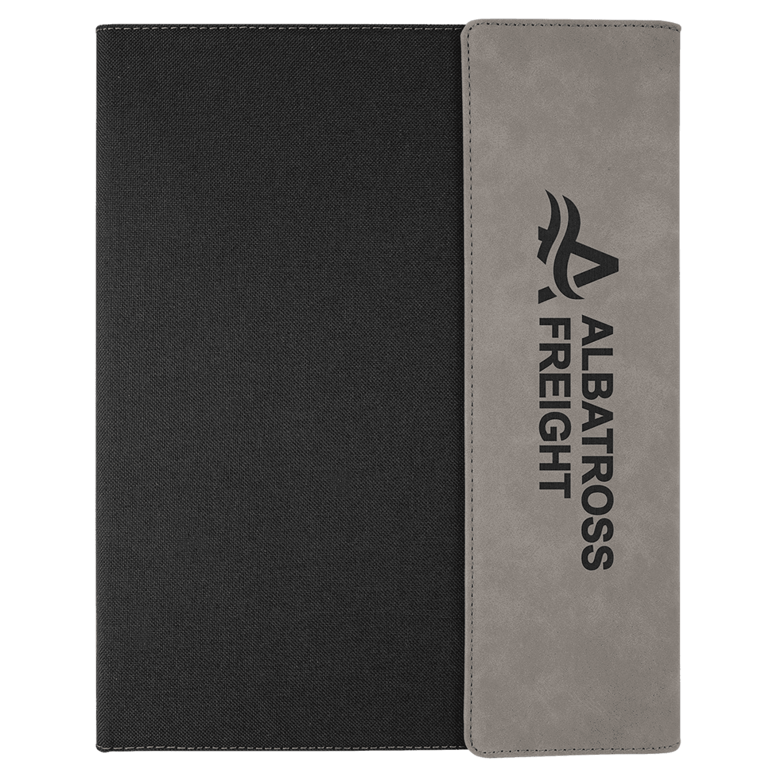 Gray Lasered Leatherette with Black Canvas